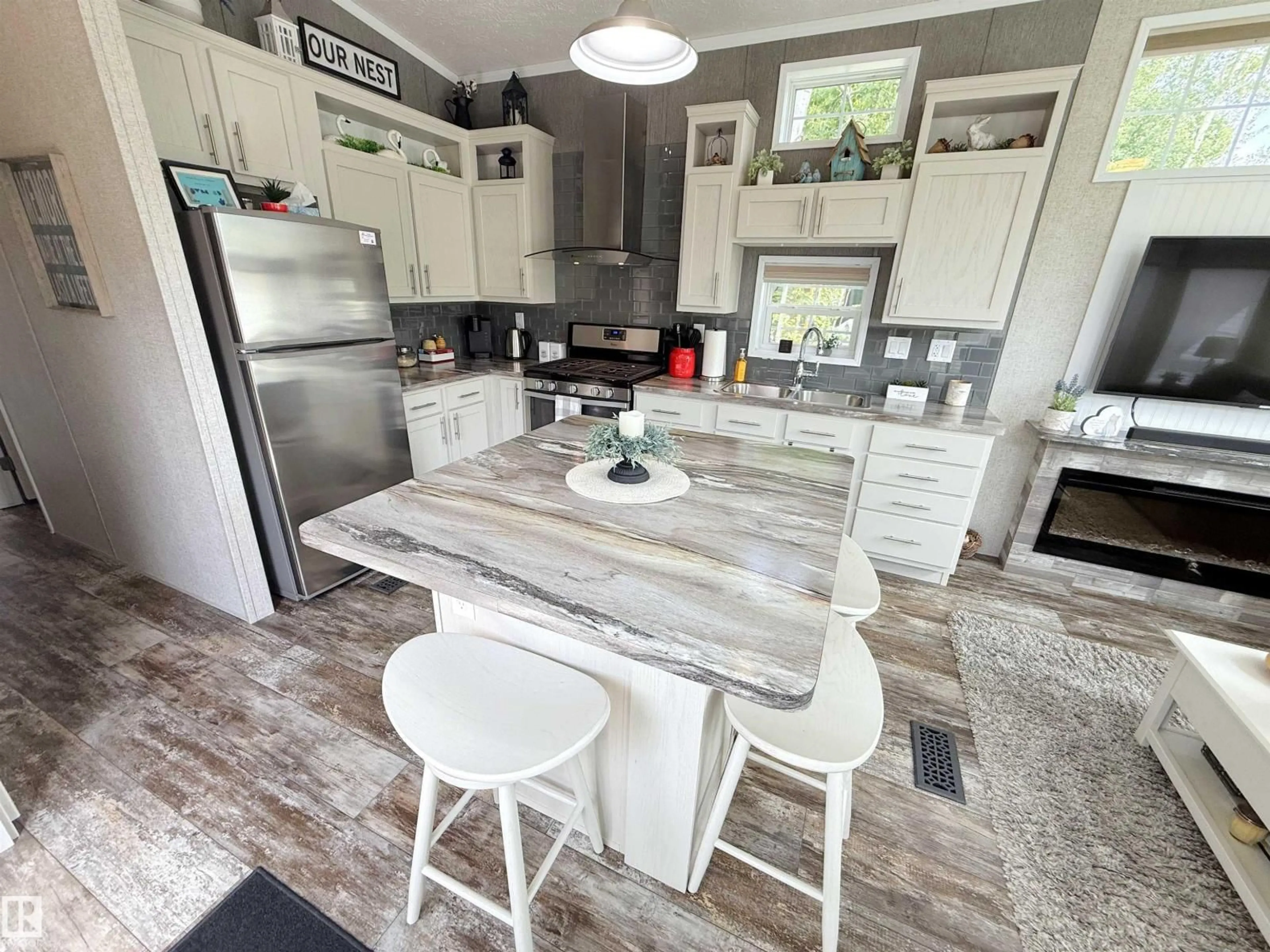Open concept kitchen, unknown for 64 RGE ROAD 55 A, Rural Parkland County Alberta T0E2B0