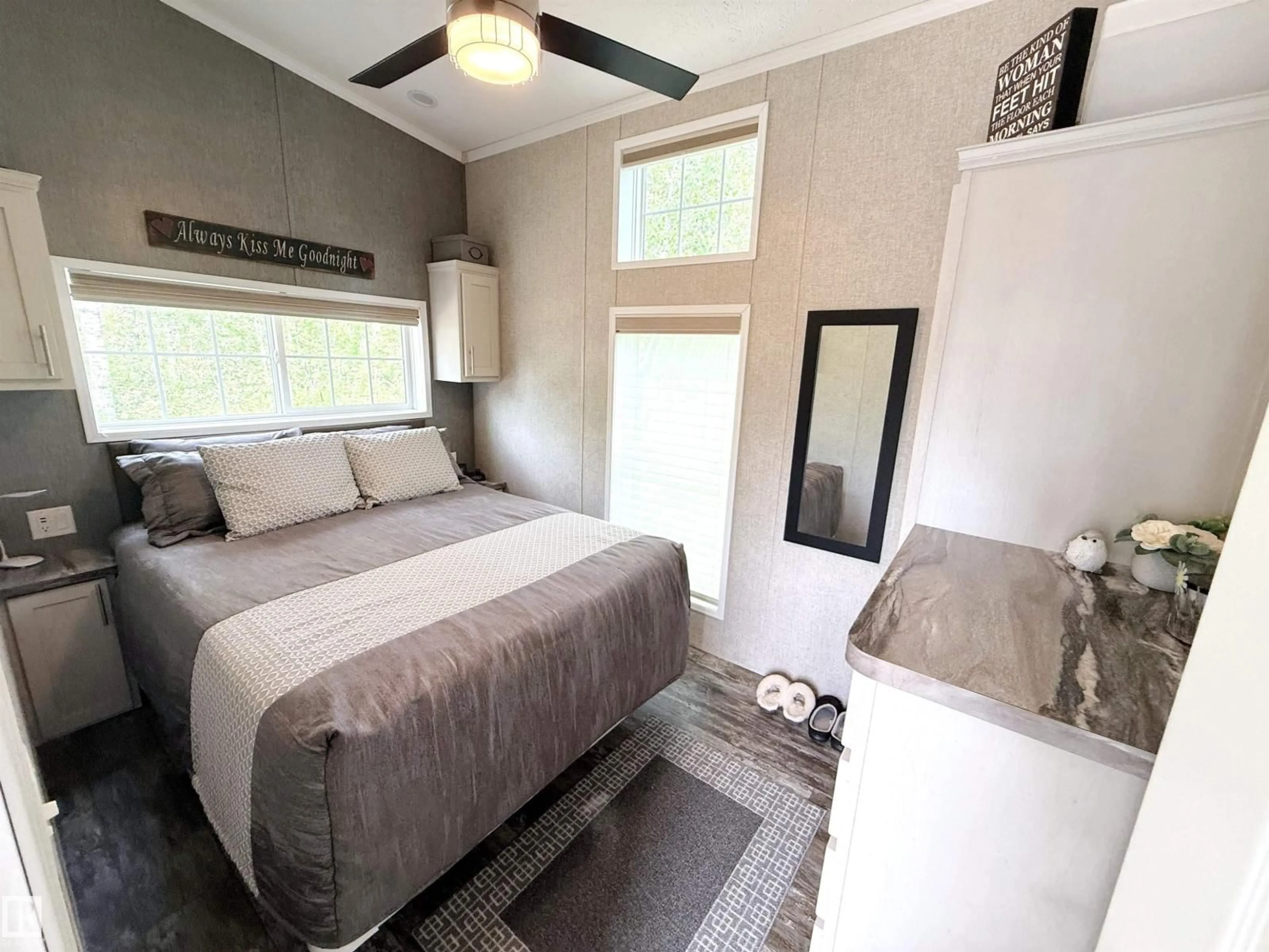 Bedroom with bed, unknown for 64 RGE ROAD 55 A, Rural Parkland County Alberta T0E2B0
