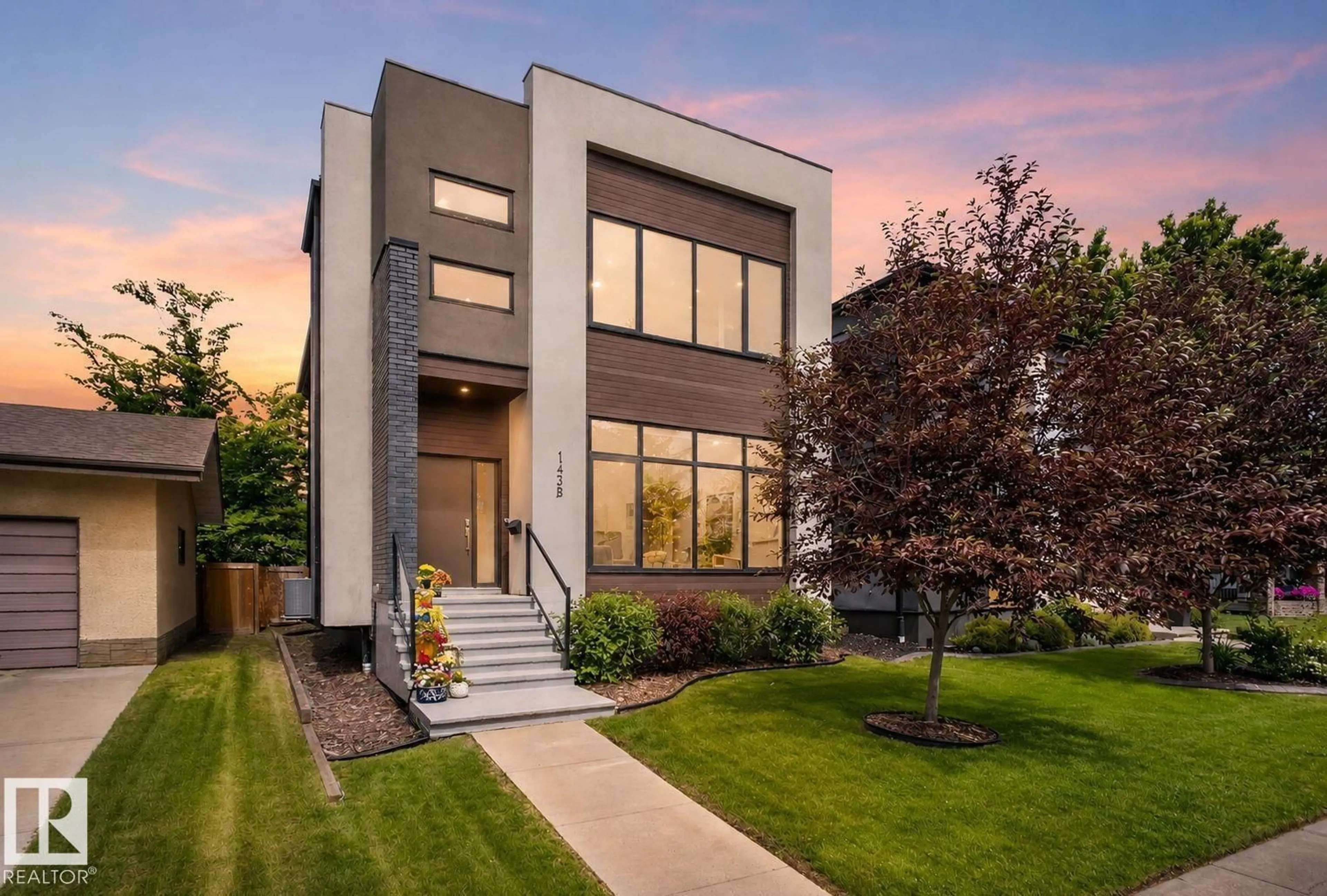 Home with brick exterior material, street for 143B LAURIER DR, Edmonton Alberta T5R5P9
