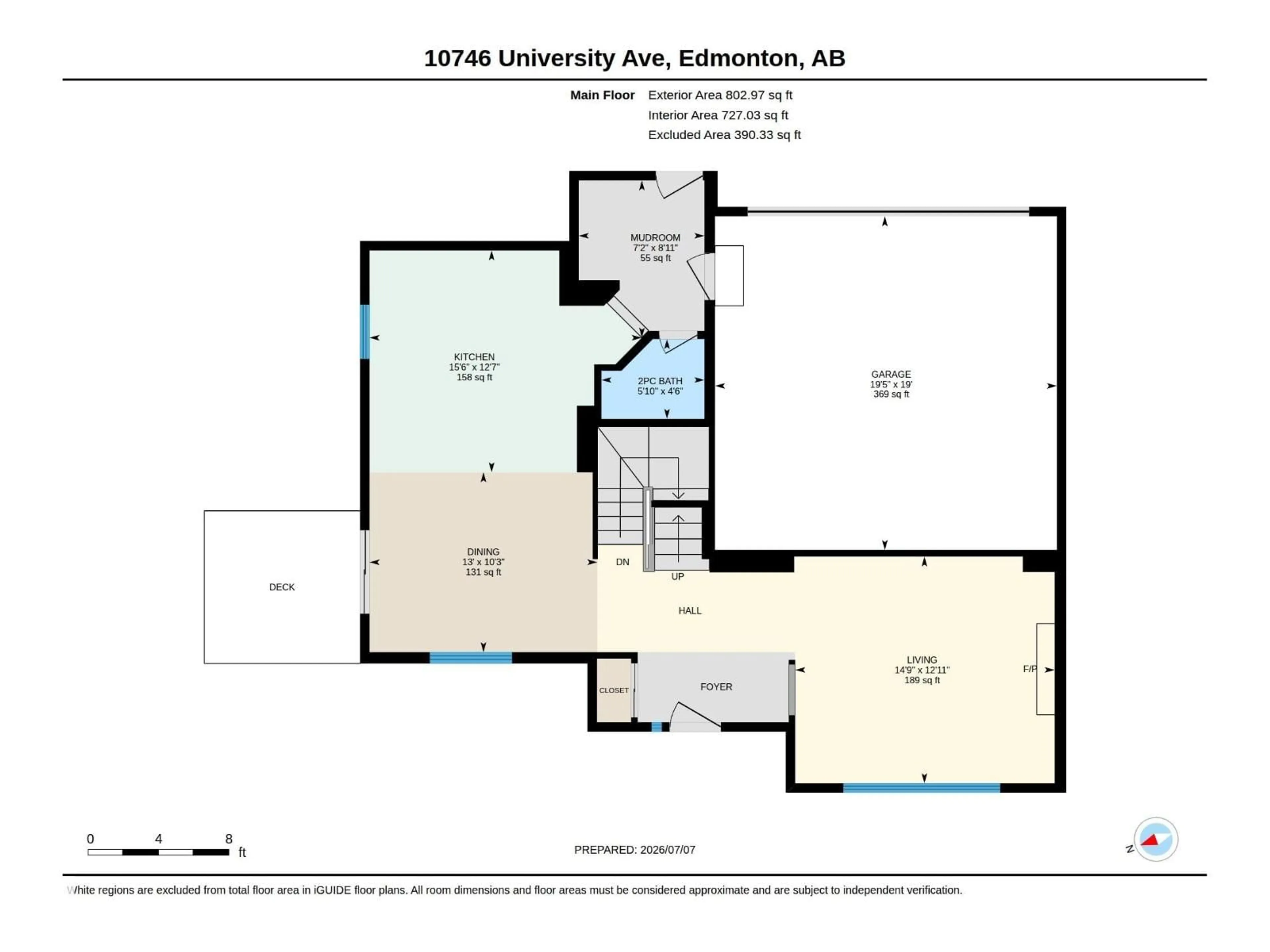 Floor plan for NW - 10746 UNIVERSITY AV, Edmonton Alberta T6E4P9