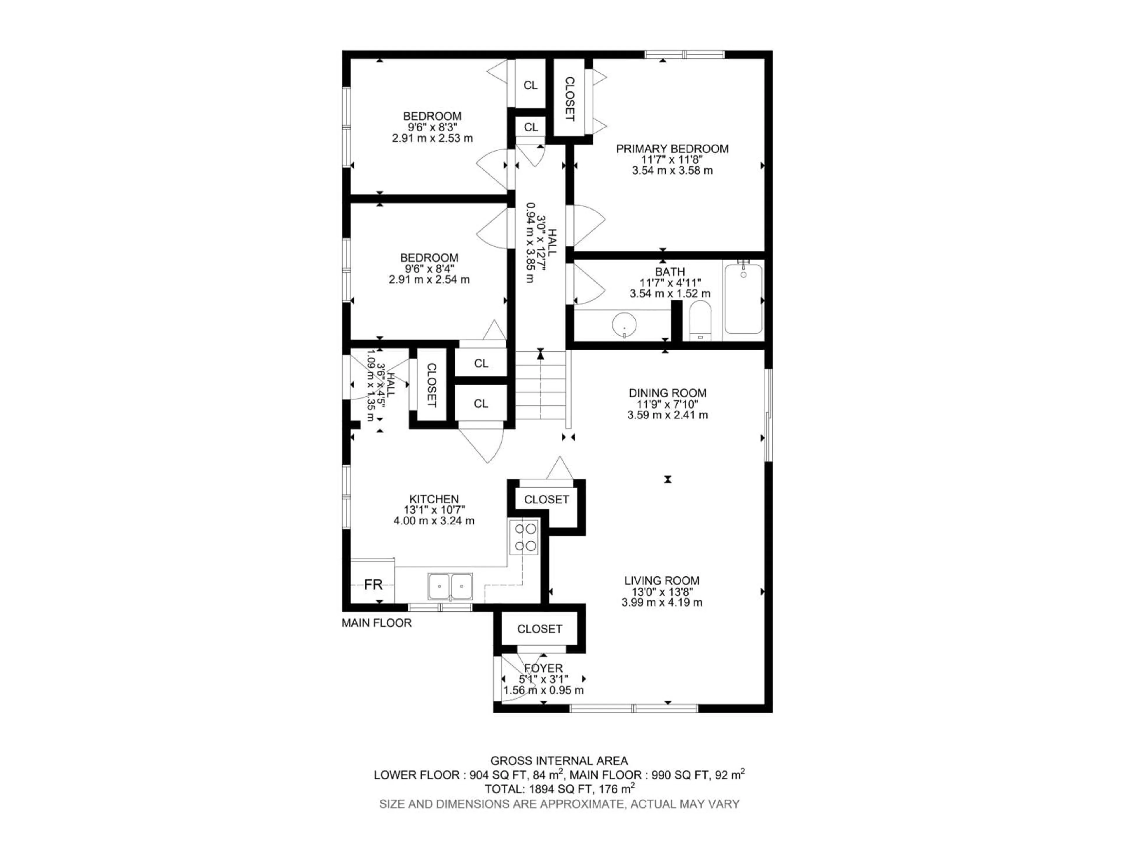 Floor plan for NW - 7327 189 ST, Edmonton Alberta T5T5G7