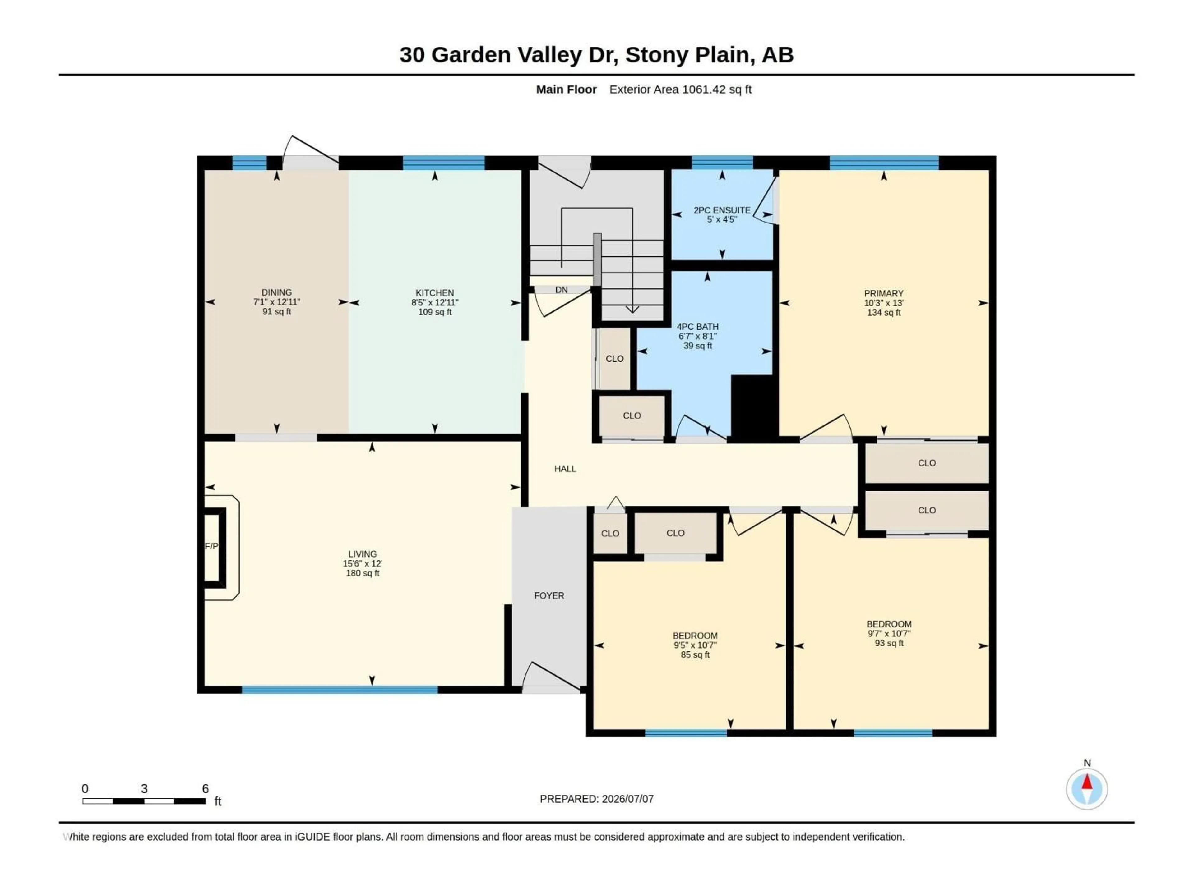 Floor plan for 30 GARDEN VALLEY DR, Stony Plain Alberta T7Z1H5