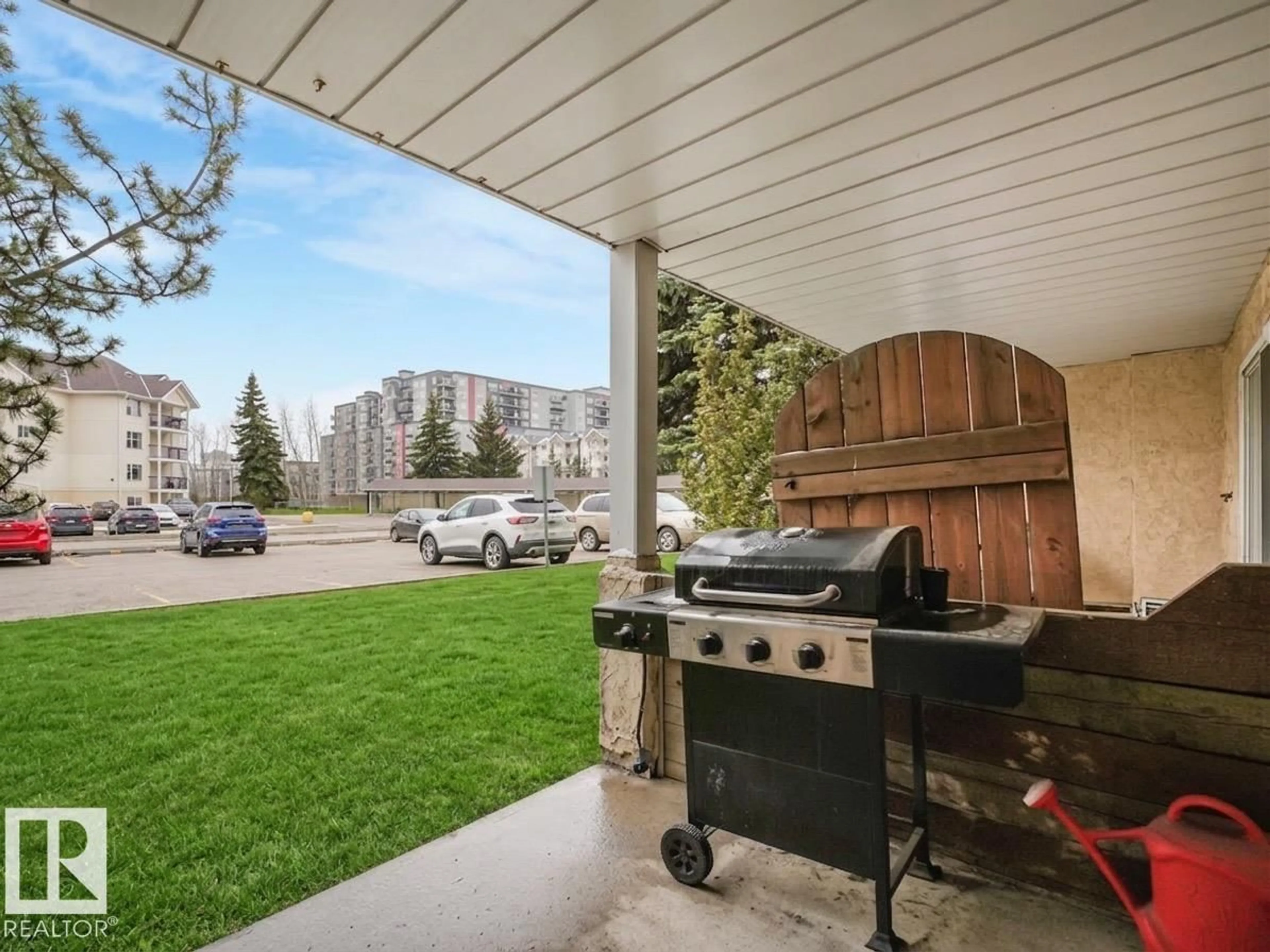 Patio, street for #143 - 10636 120 ST NW, Edmonton Alberta T5H4L5