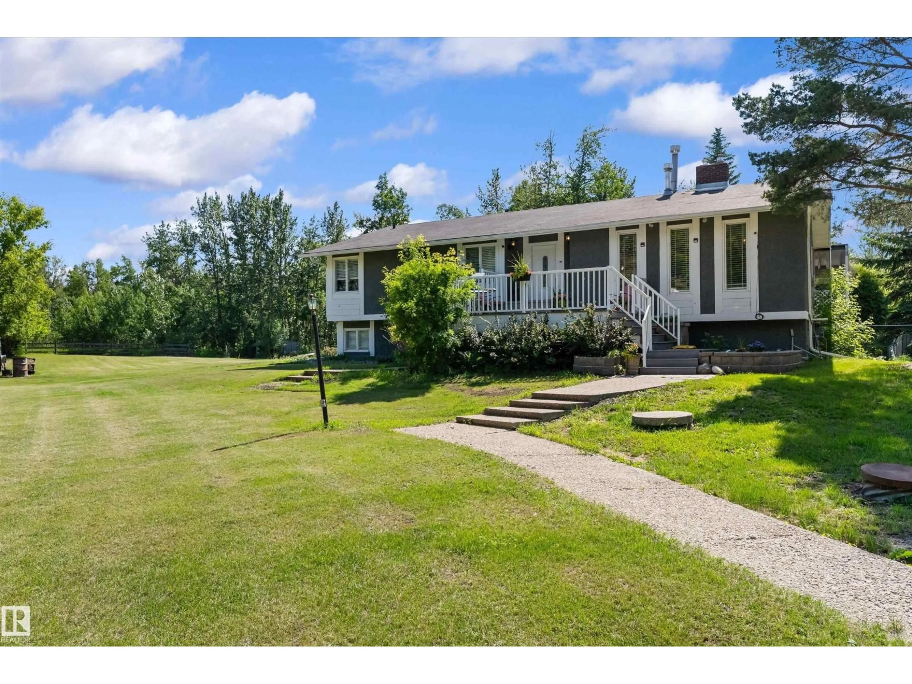 A pic from outside/outdoor area/front of a property/back of a property/a pic from drone, unknown for 29 TWP ROAD 512 A, Rural Parkland County Alberta T7Y1A8