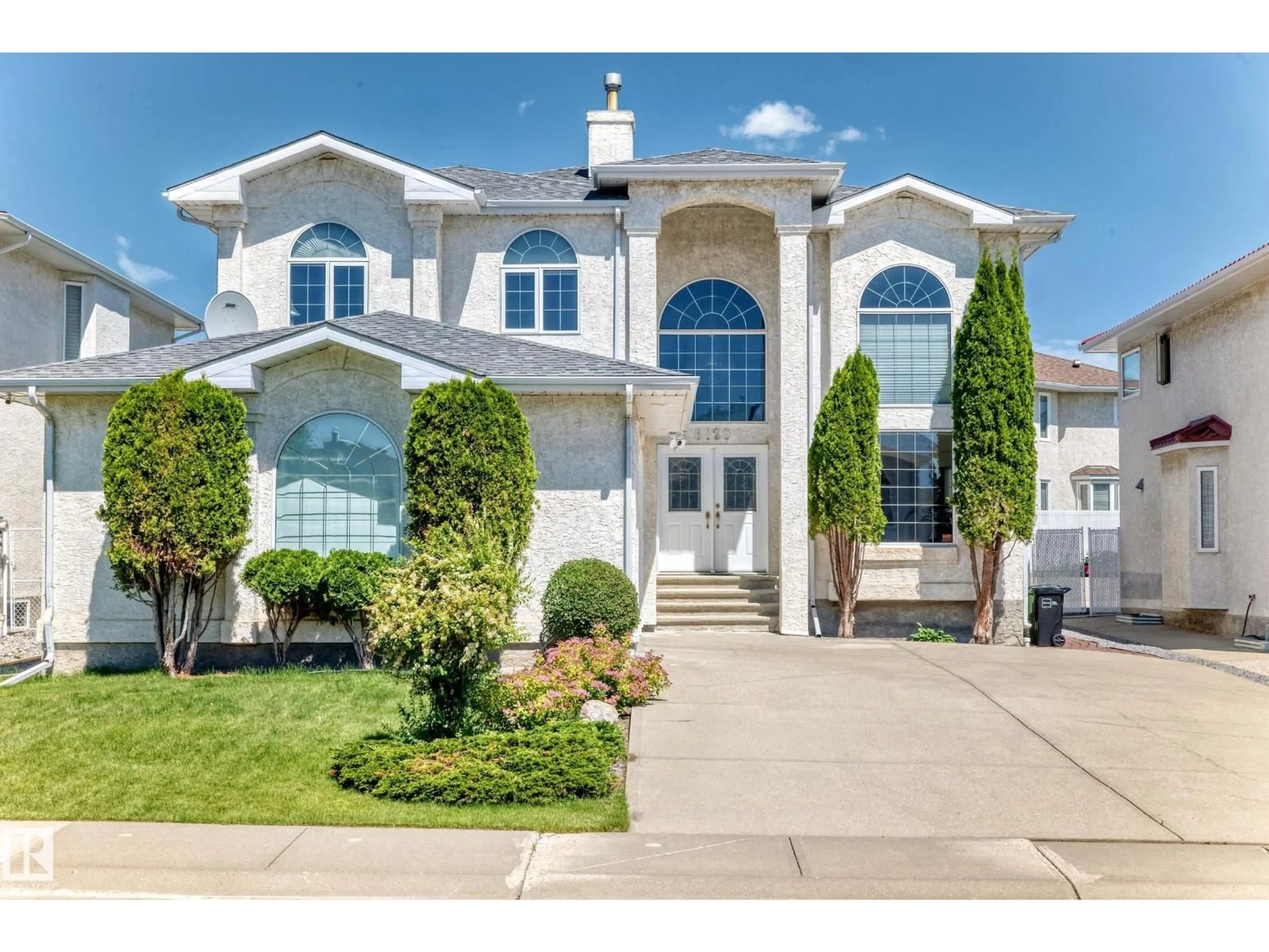 Home with vinyl exterior material, street for 8820 158 AV, Edmonton Alberta T5Z3E1