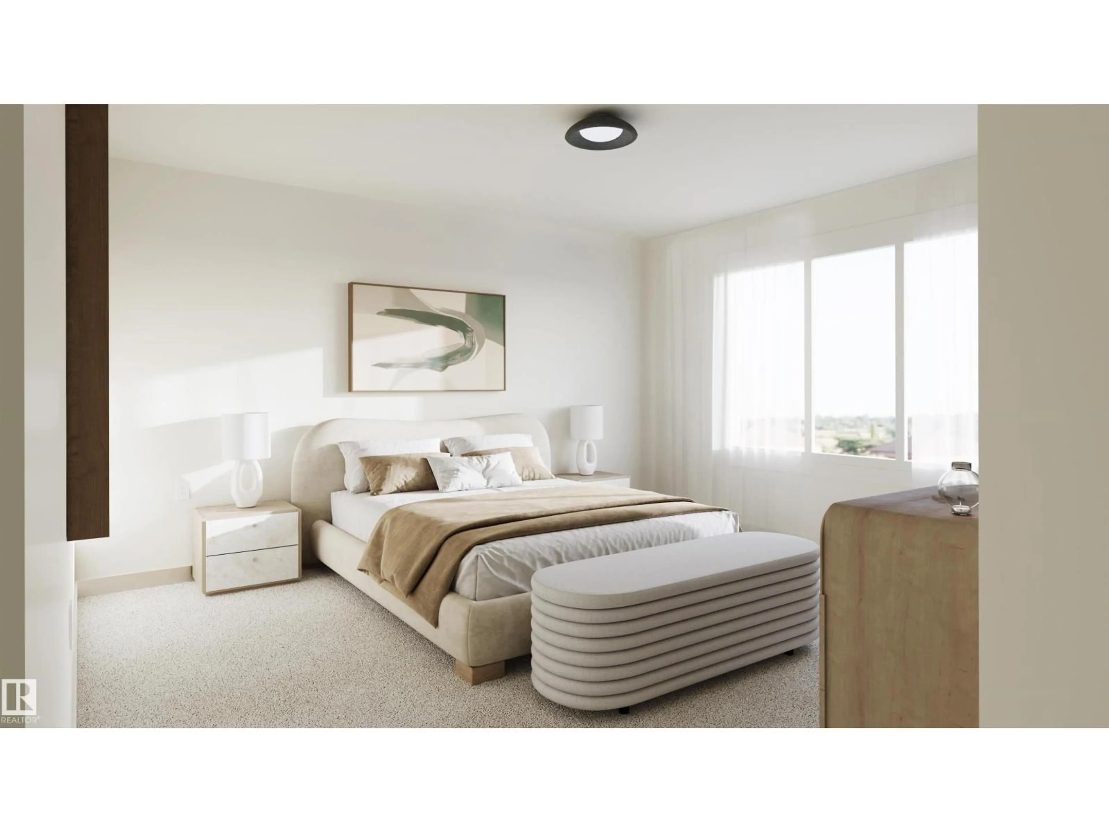 Bedroom with bed, unknown for N NW - 1729 CROSSBILL LO, Edmonton Alberta T5W0W3