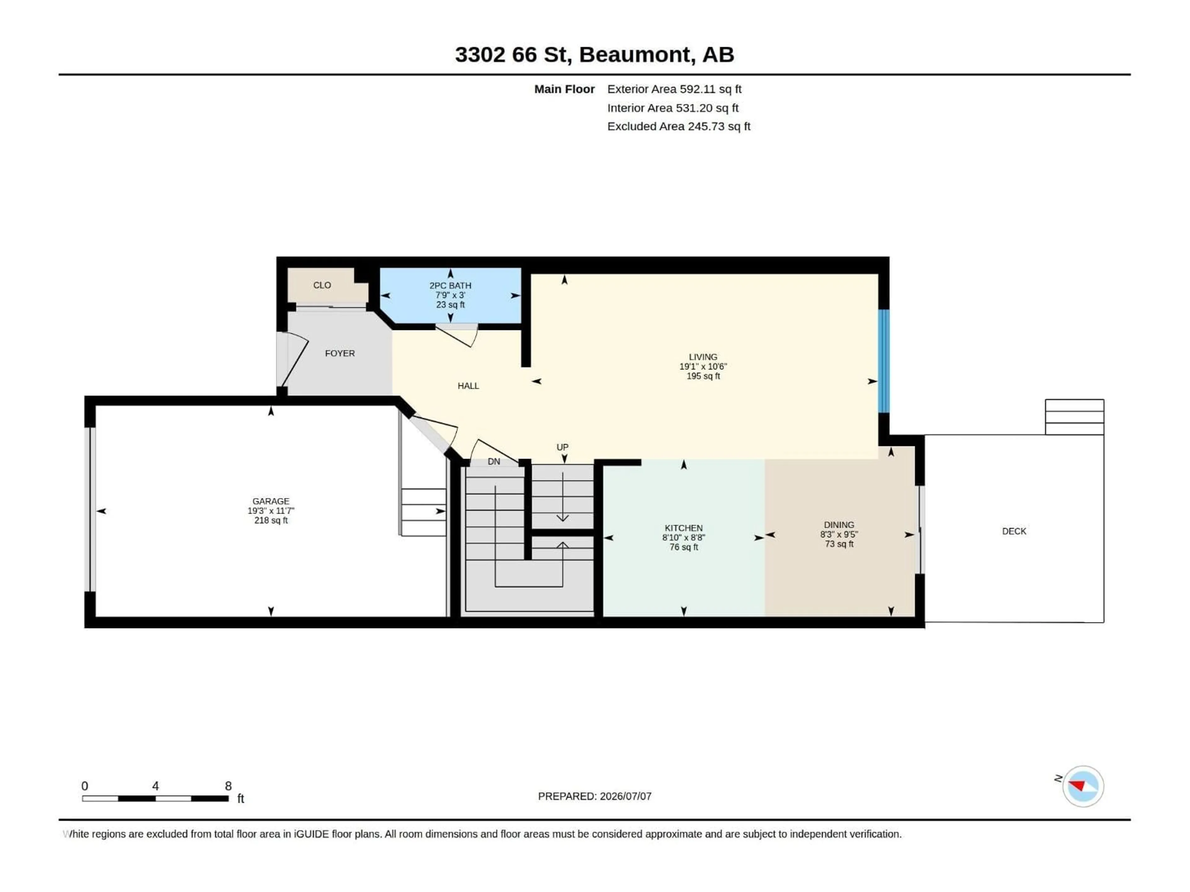 Floor plan for 3302 66 ST, Beaumont Alberta T4X2X4