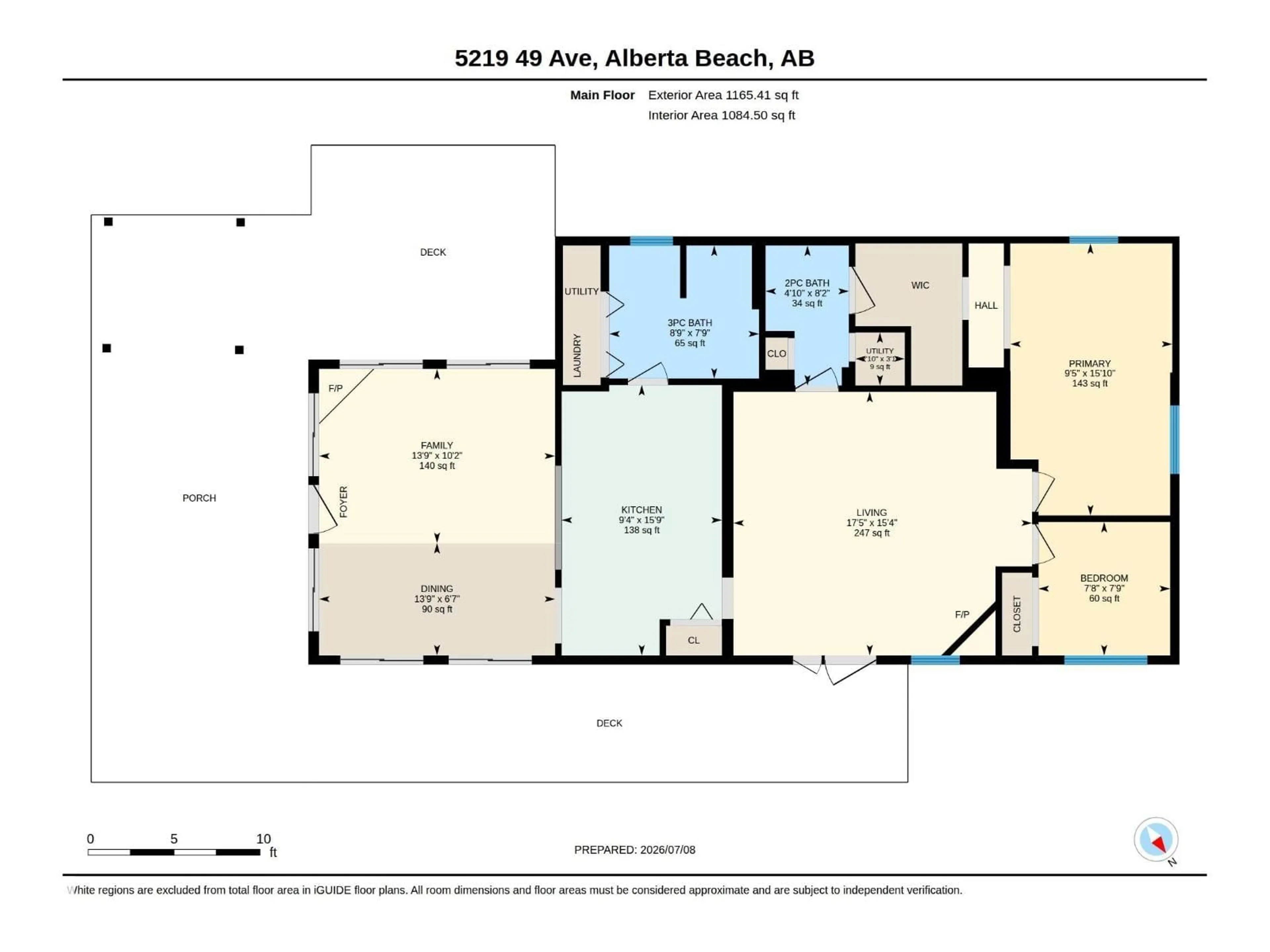 Floor plan for 5219 49 AV, Rural Lac Ste. Anne County Alberta T0E0A0