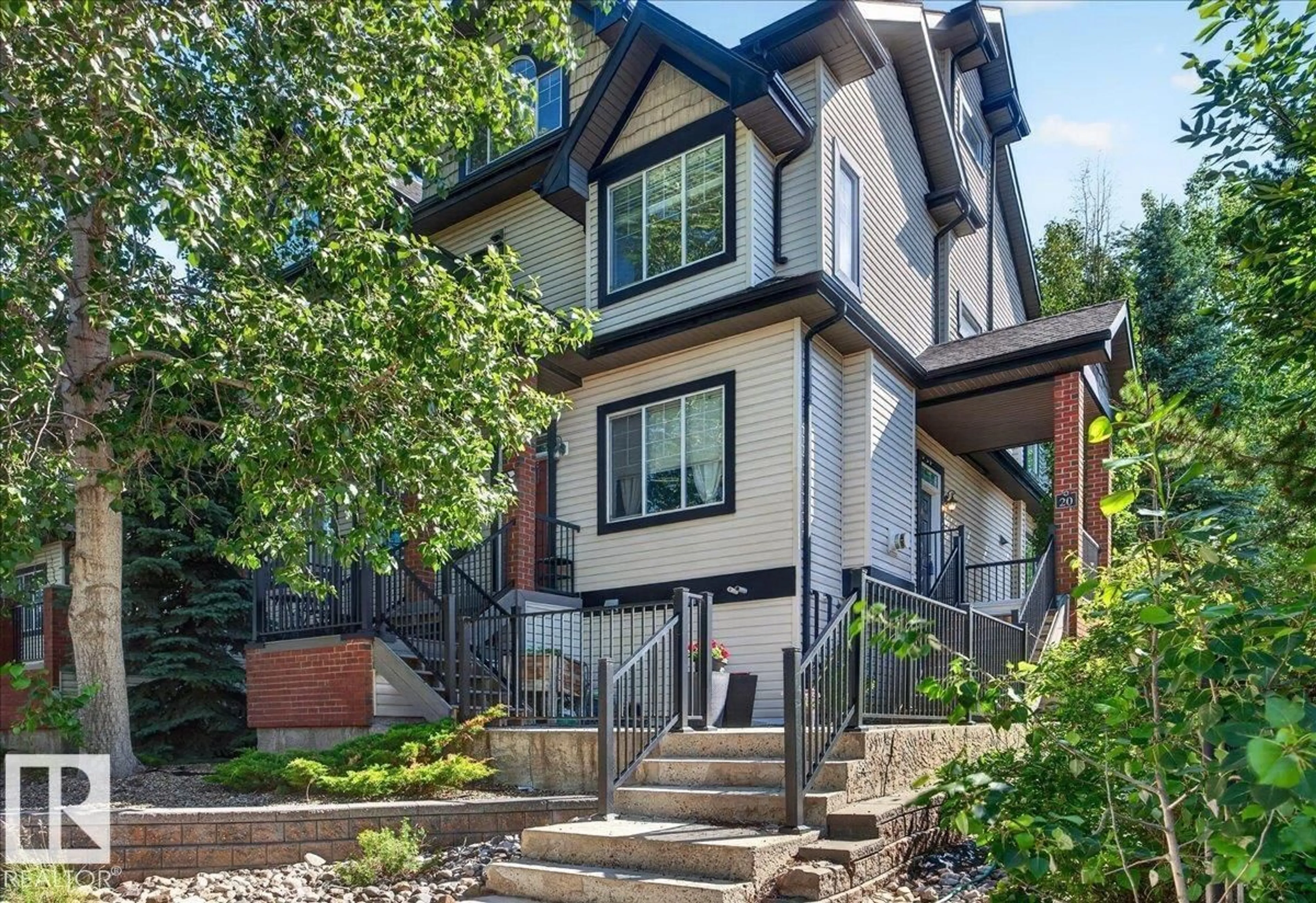 Home with brick exterior material, street for 4821 - 20 TERWILLEGAR CM NW, Edmonton Alberta T6R0C5