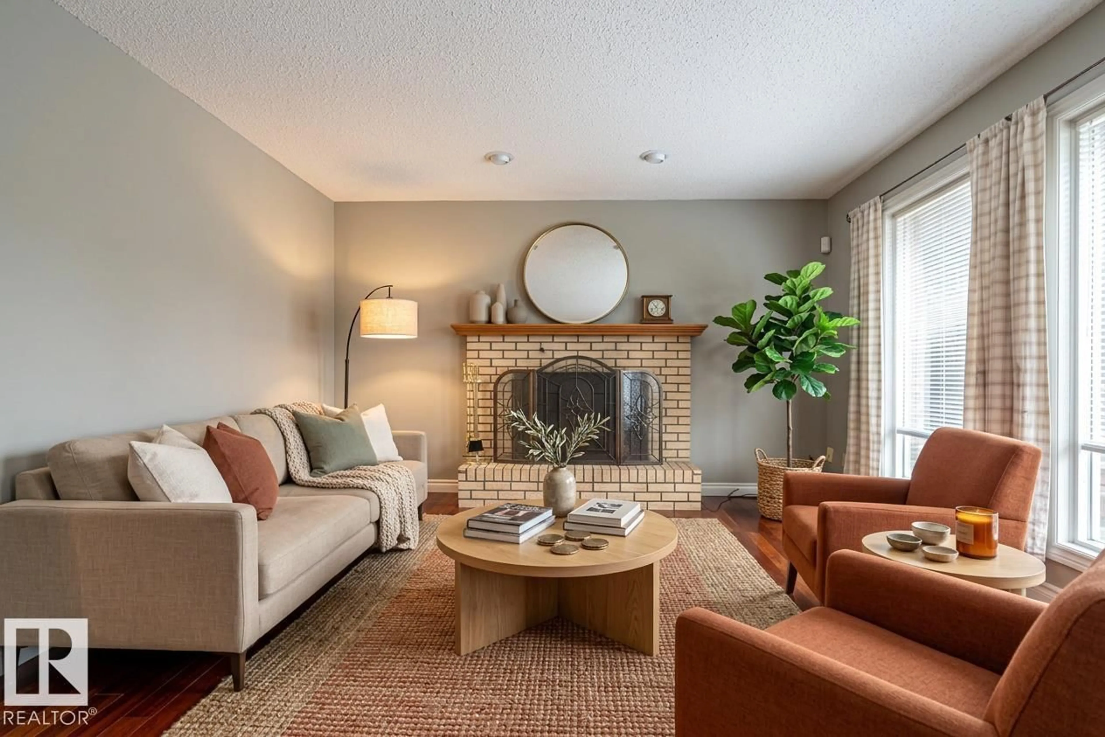 Living room with furniture, unknown for 221 OCKENDEN PL, Edmonton Alberta T6R1K5