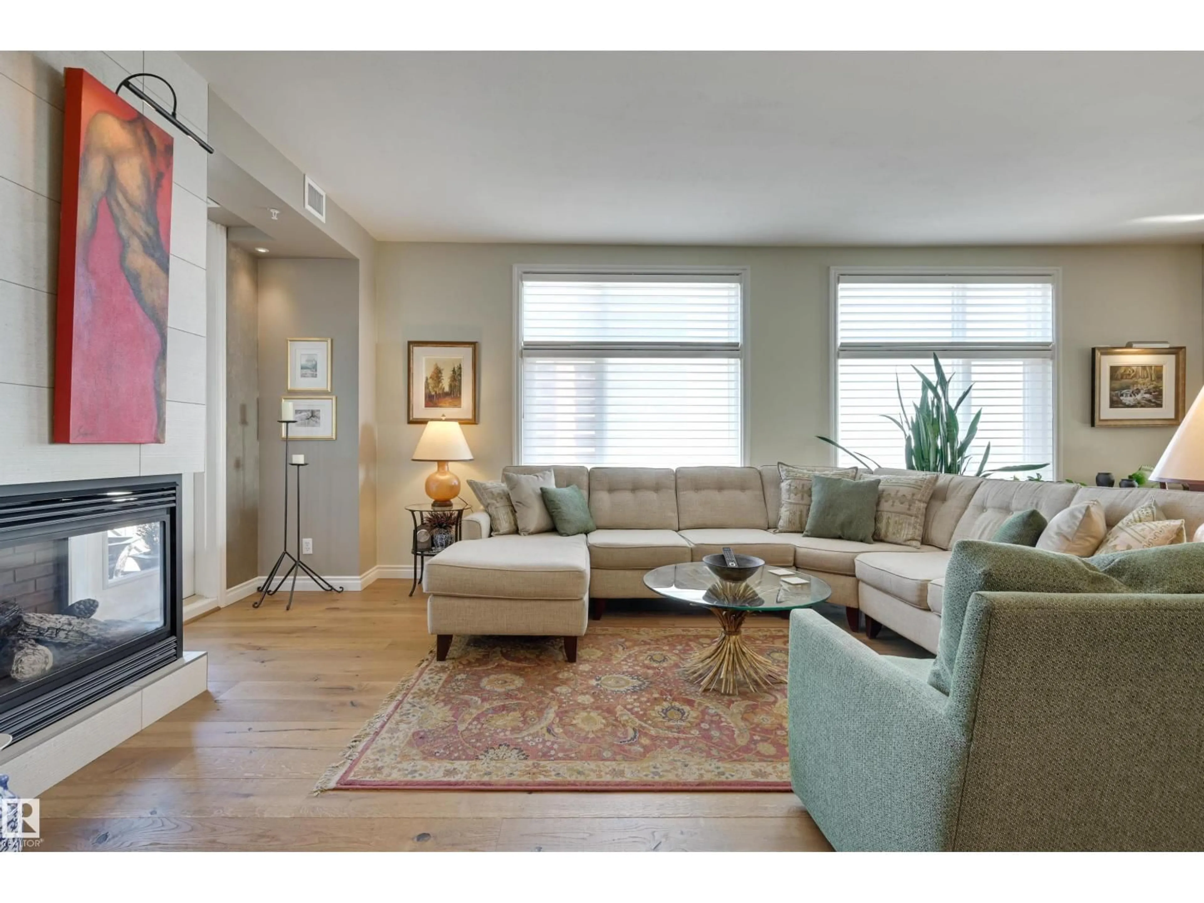 Living room with furniture, unknown for #1003 - 9020 JASPER AVE, Edmonton Alberta T5H3S8