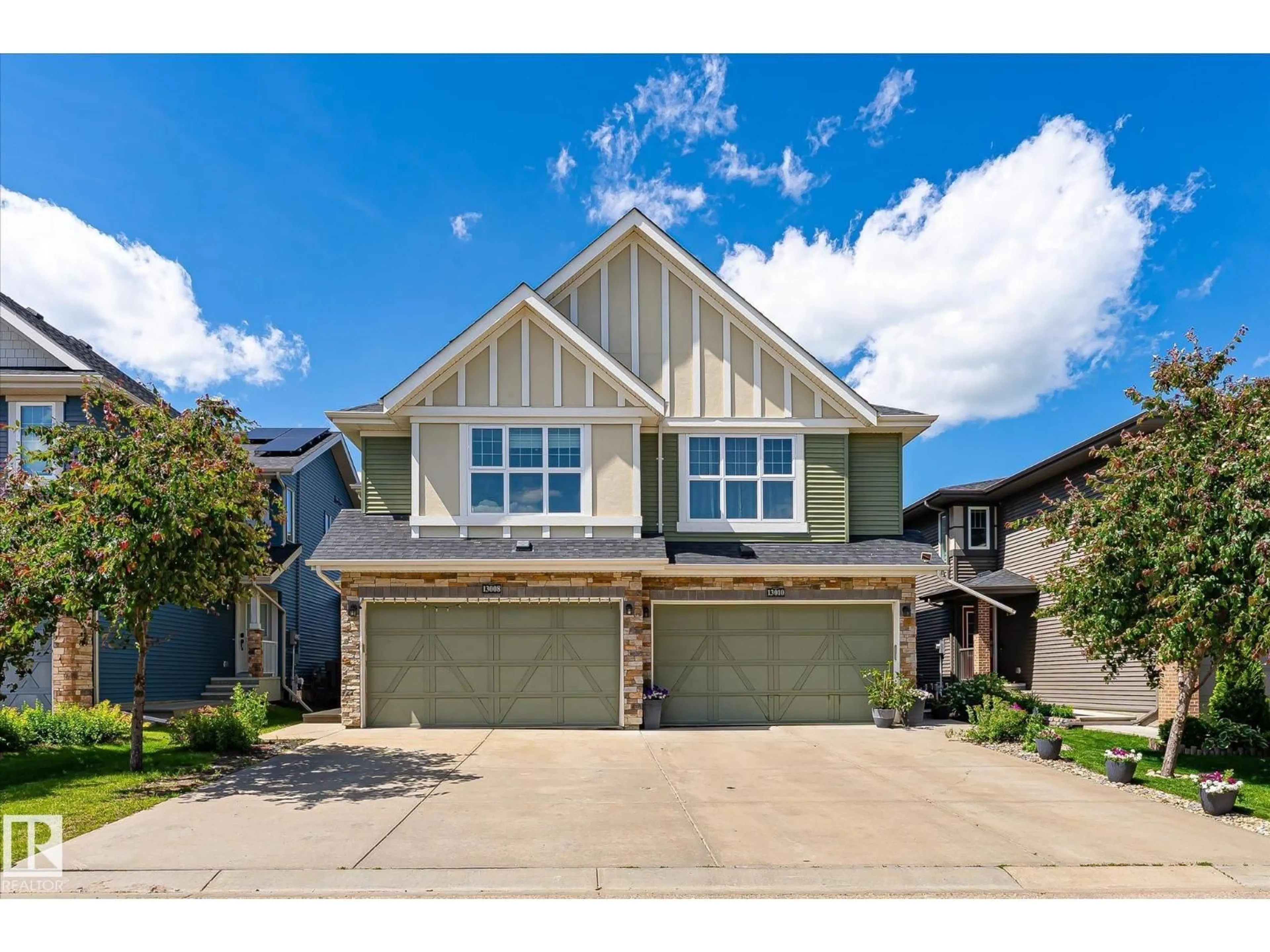 Home with vinyl exterior material, street for NW - 13008 205 ST, Edmonton Alberta T5S0G4