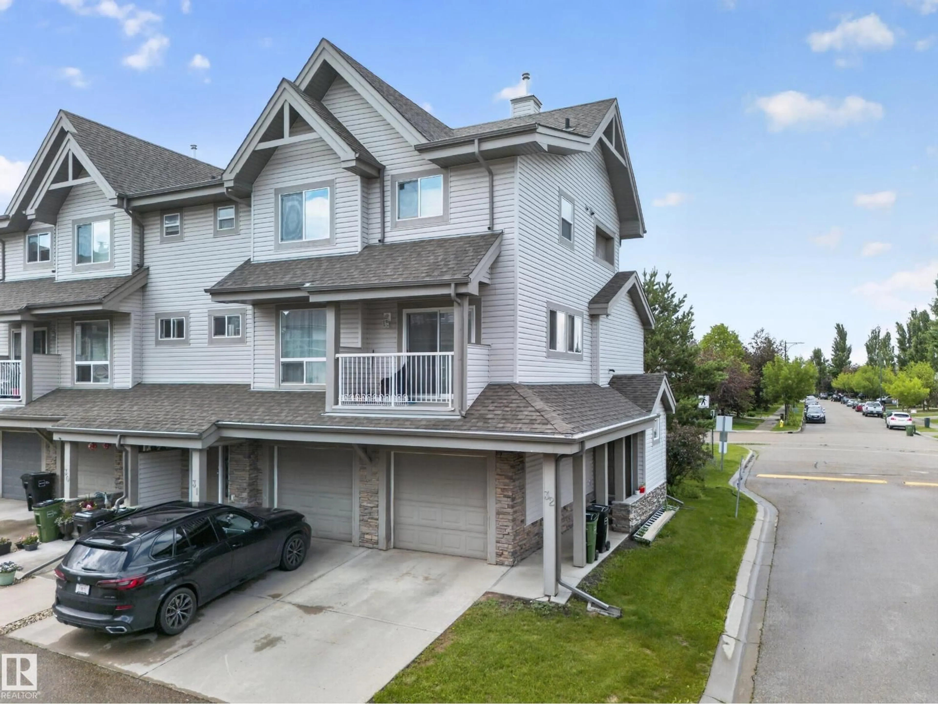 A pic from outside/outdoor area/front of a property/back of a property/a pic from drone, street for #32 - 12050 17 AV, Edmonton Alberta T6W1X4