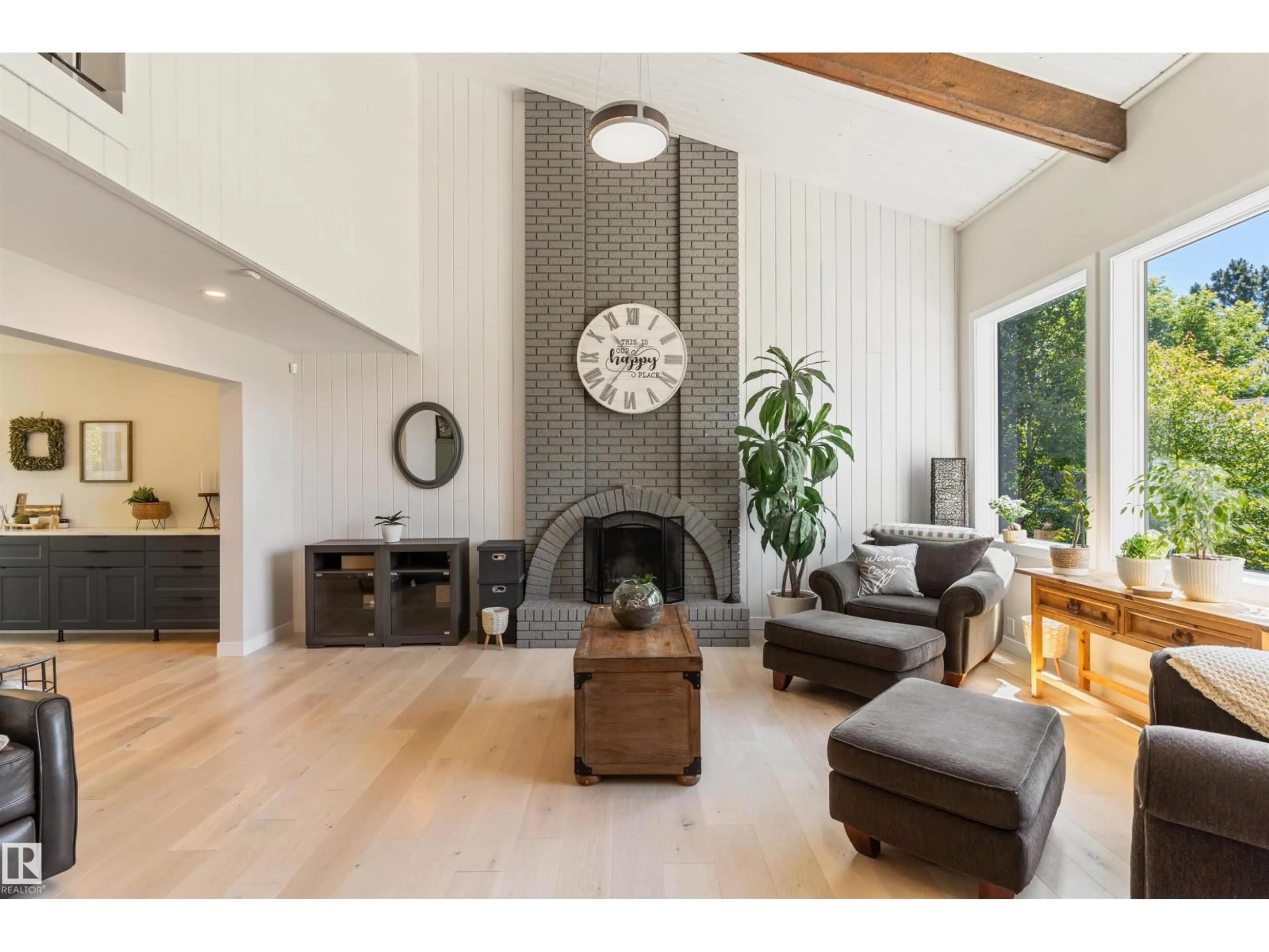 Living room with furniture, unknown for 11422 32 AV, Edmonton Alberta T6J3H5