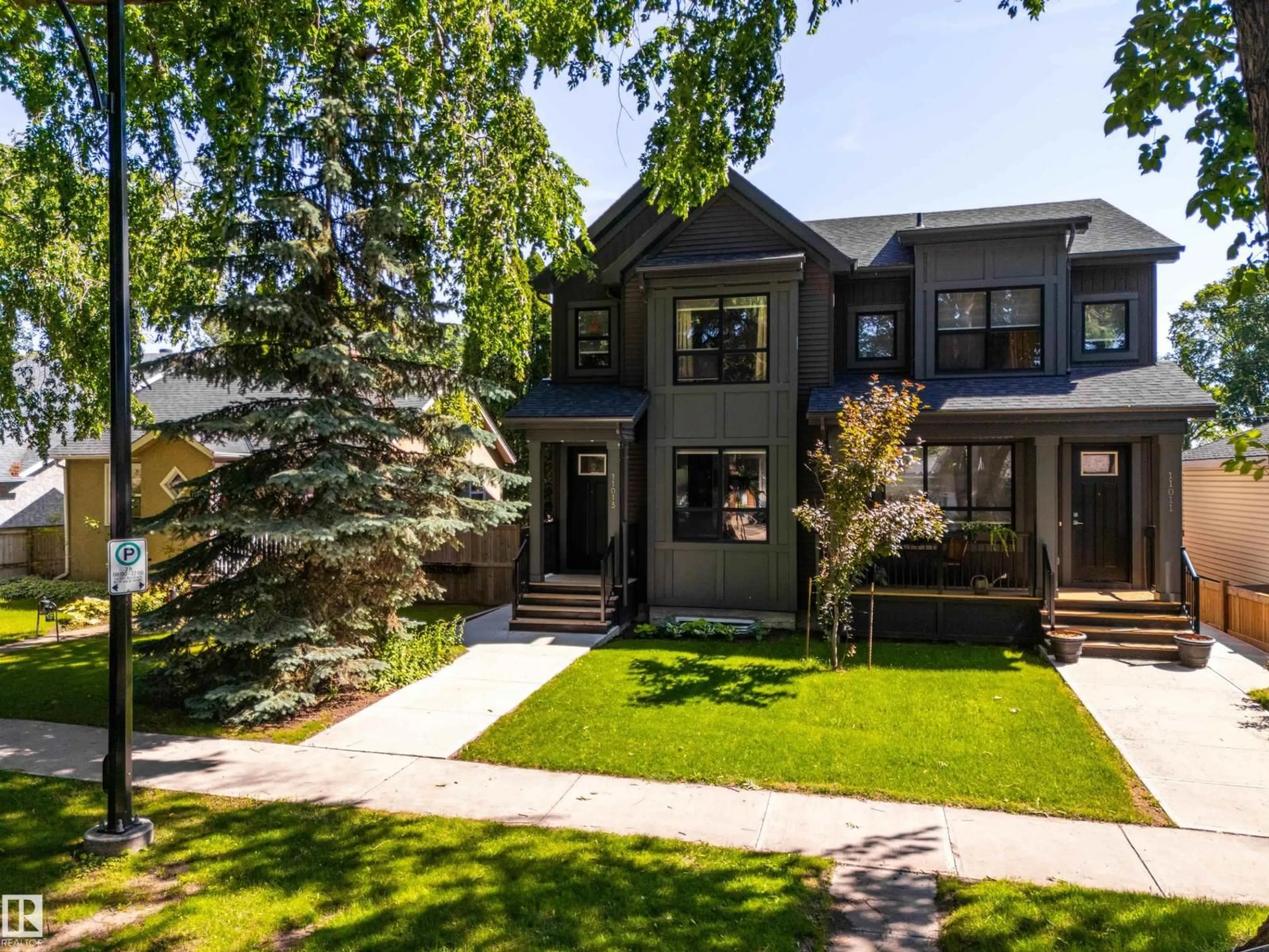 Home with brick exterior material, street for NW - 11013 75 ST, Edmonton Alberta T5B2B2