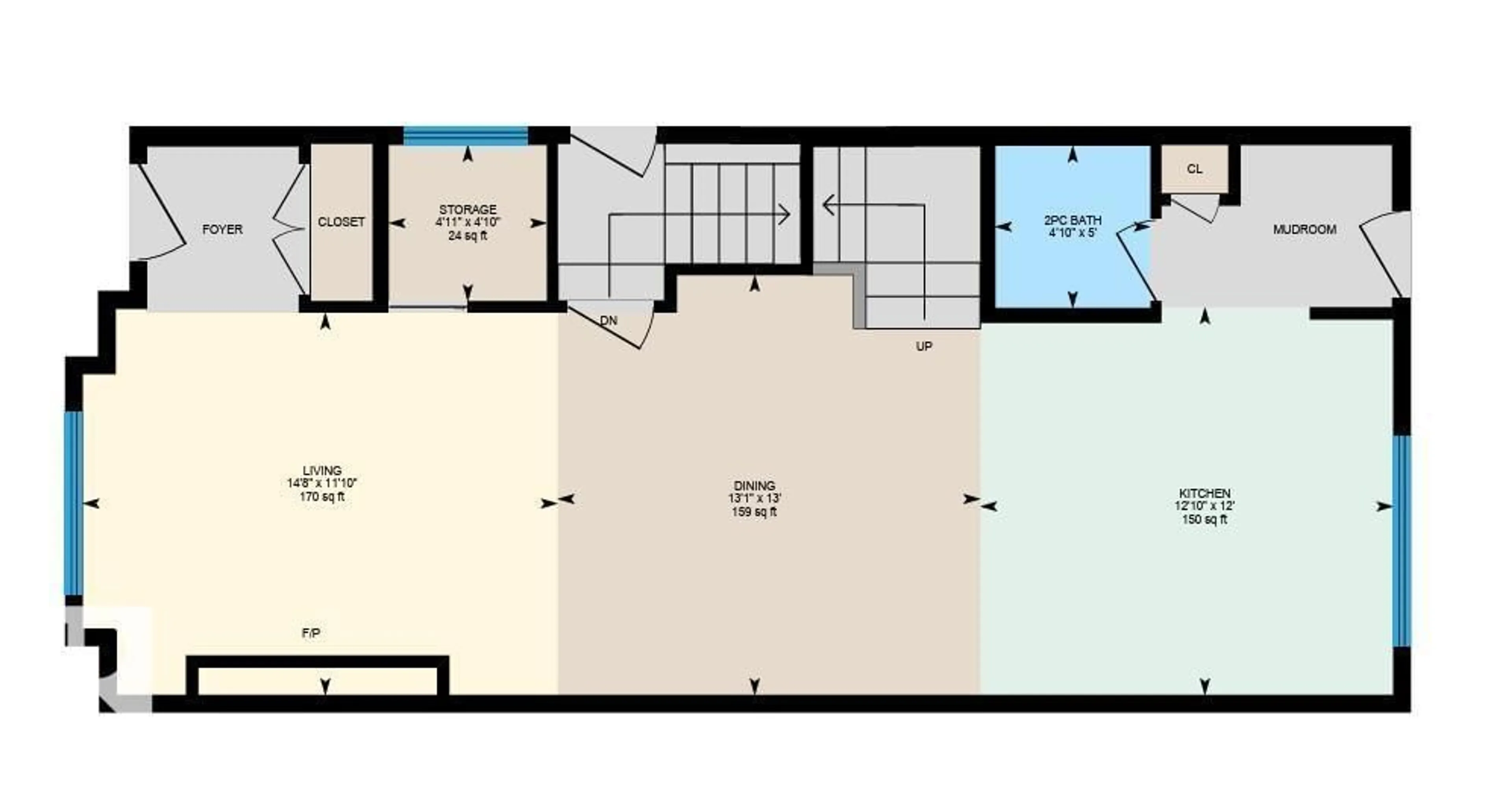 Floor plan for NW - 11013 75 ST, Edmonton Alberta T5B2B2