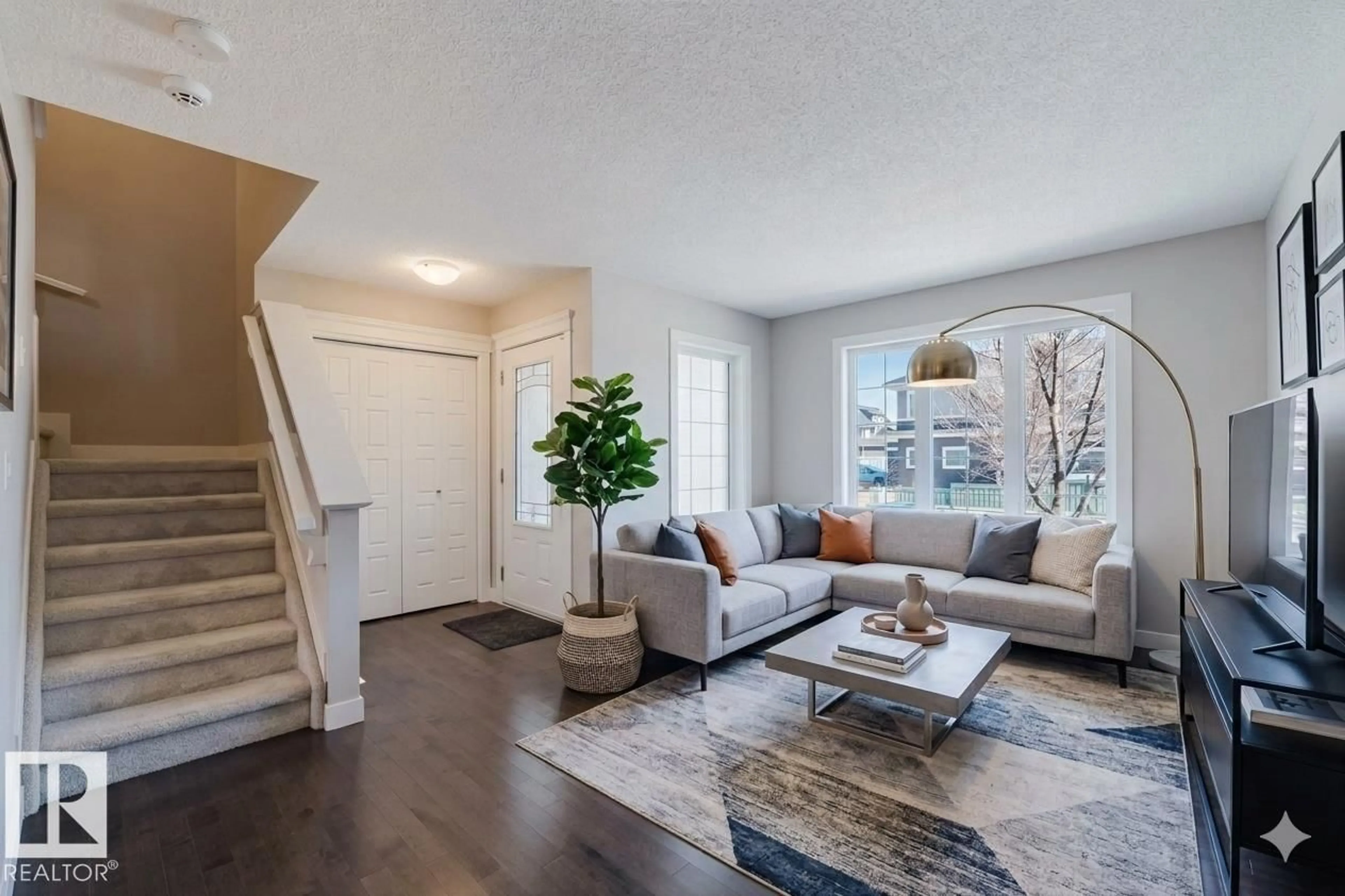 Living room with furniture, unknown for 2472 GLENRIDDING BV, Edmonton Alberta T6W3C5