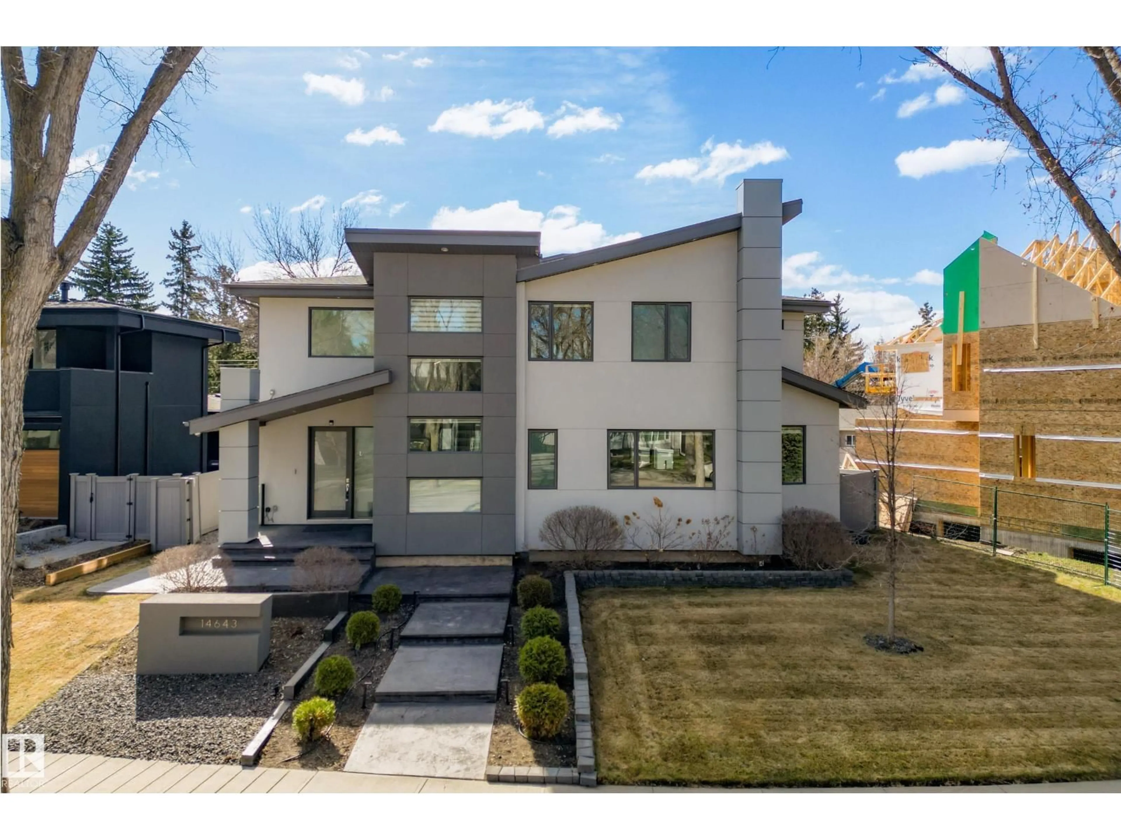 Home with vinyl exterior material, street for 14643 92A AV, Edmonton Alberta T5R5E5