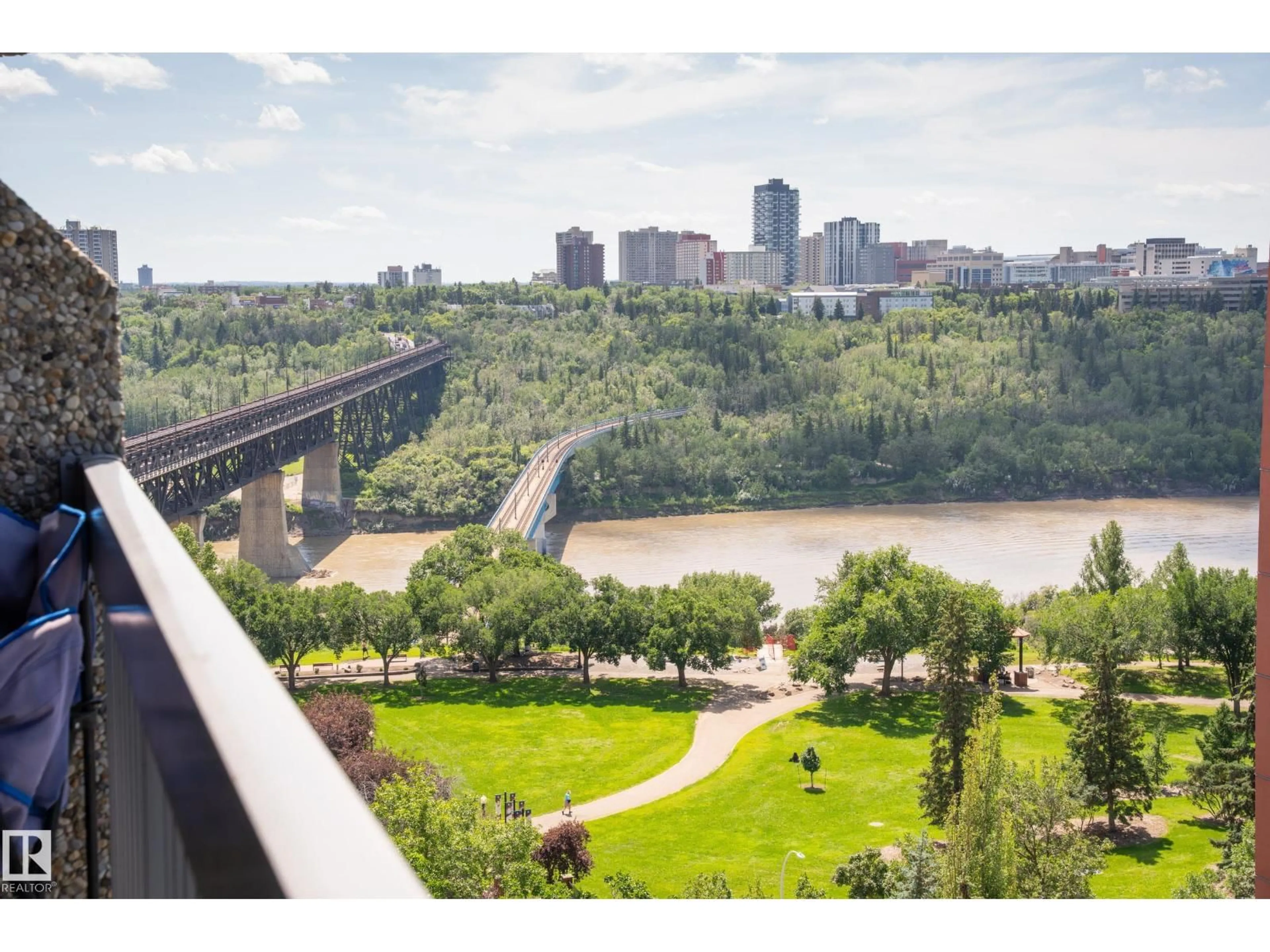 Patio, water/lake/river/ocean view for 1206 110 ST NW, Edmonton Alberta T5K2M1