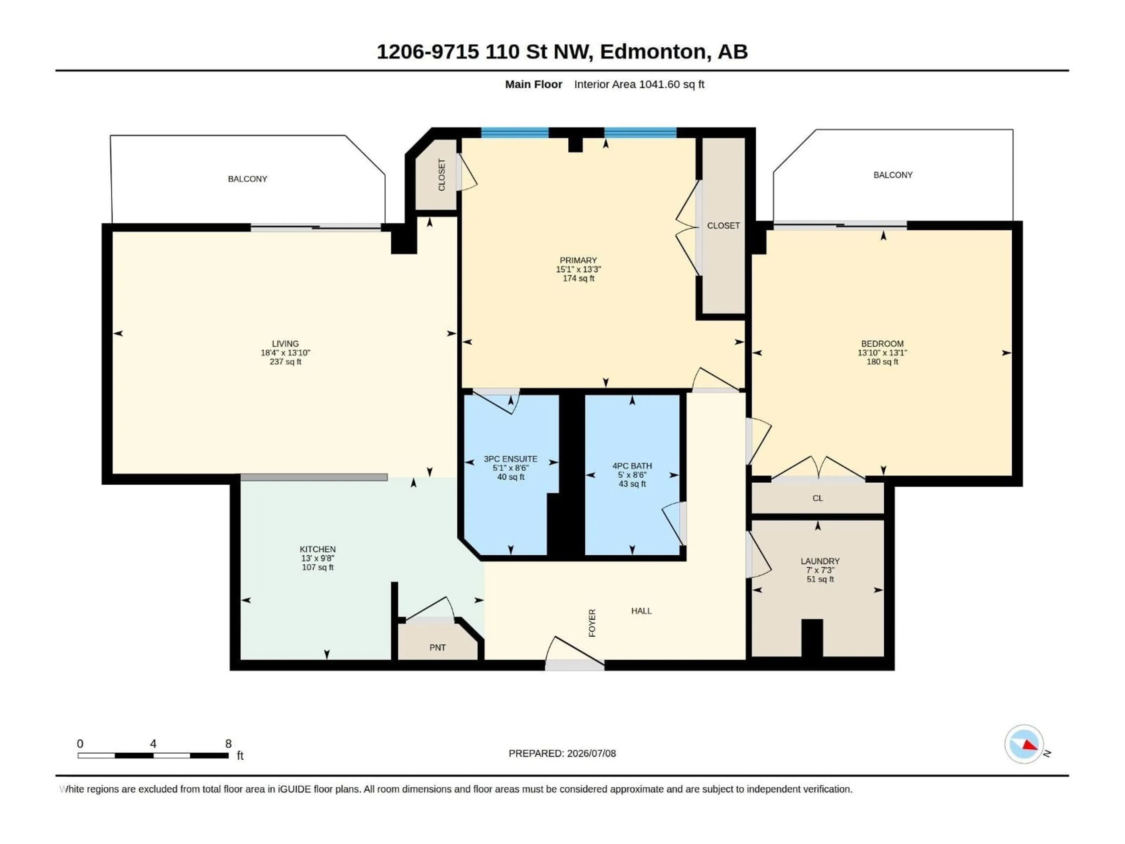 Floor plan for 1206 110 ST NW, Edmonton Alberta T5K2M1