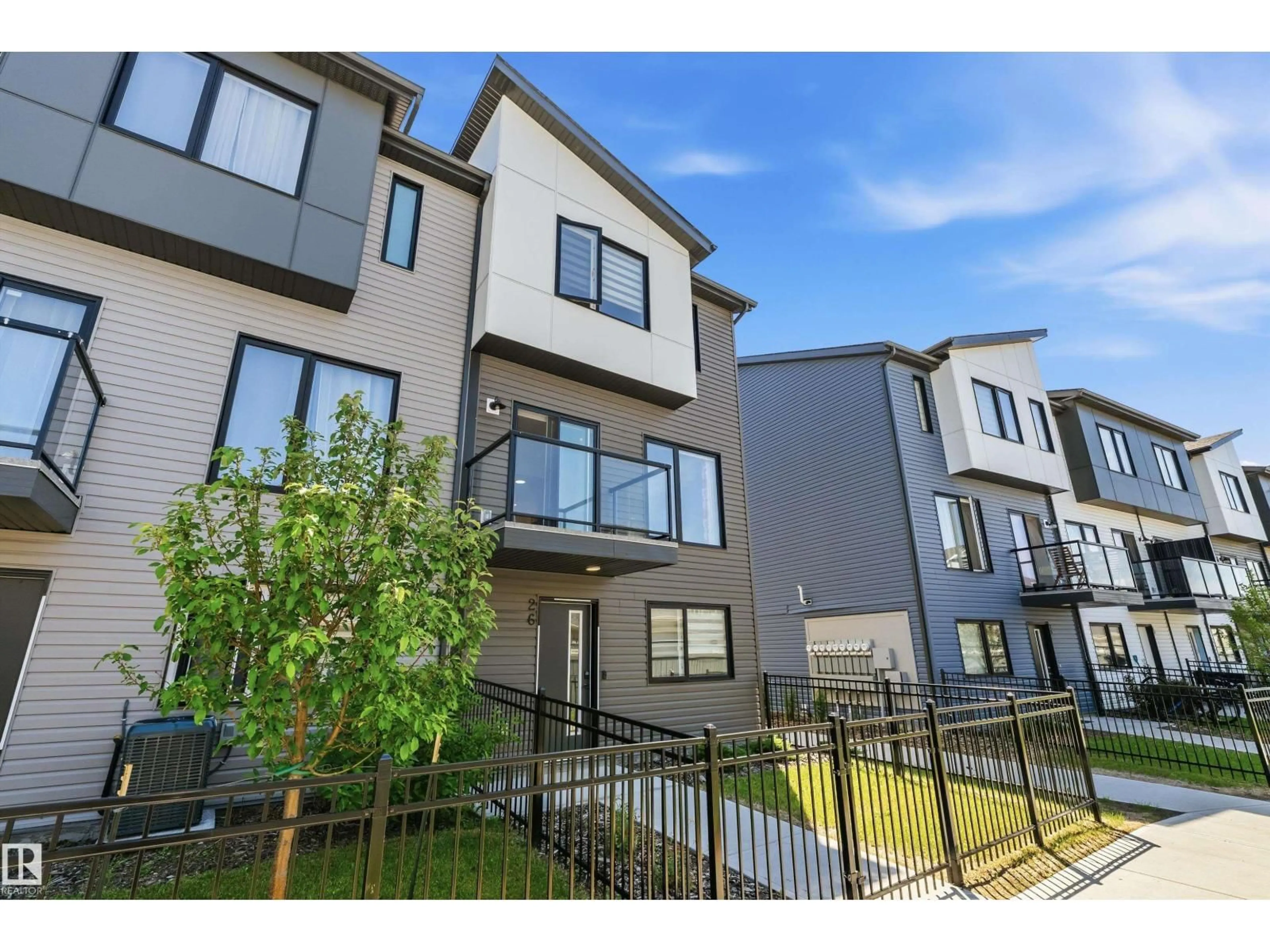 A pic from outside/outdoor area/front of a property/back of a property/a pic from drone, street for #26 - 11910 35 AV, Edmonton Alberta T6W4Z8