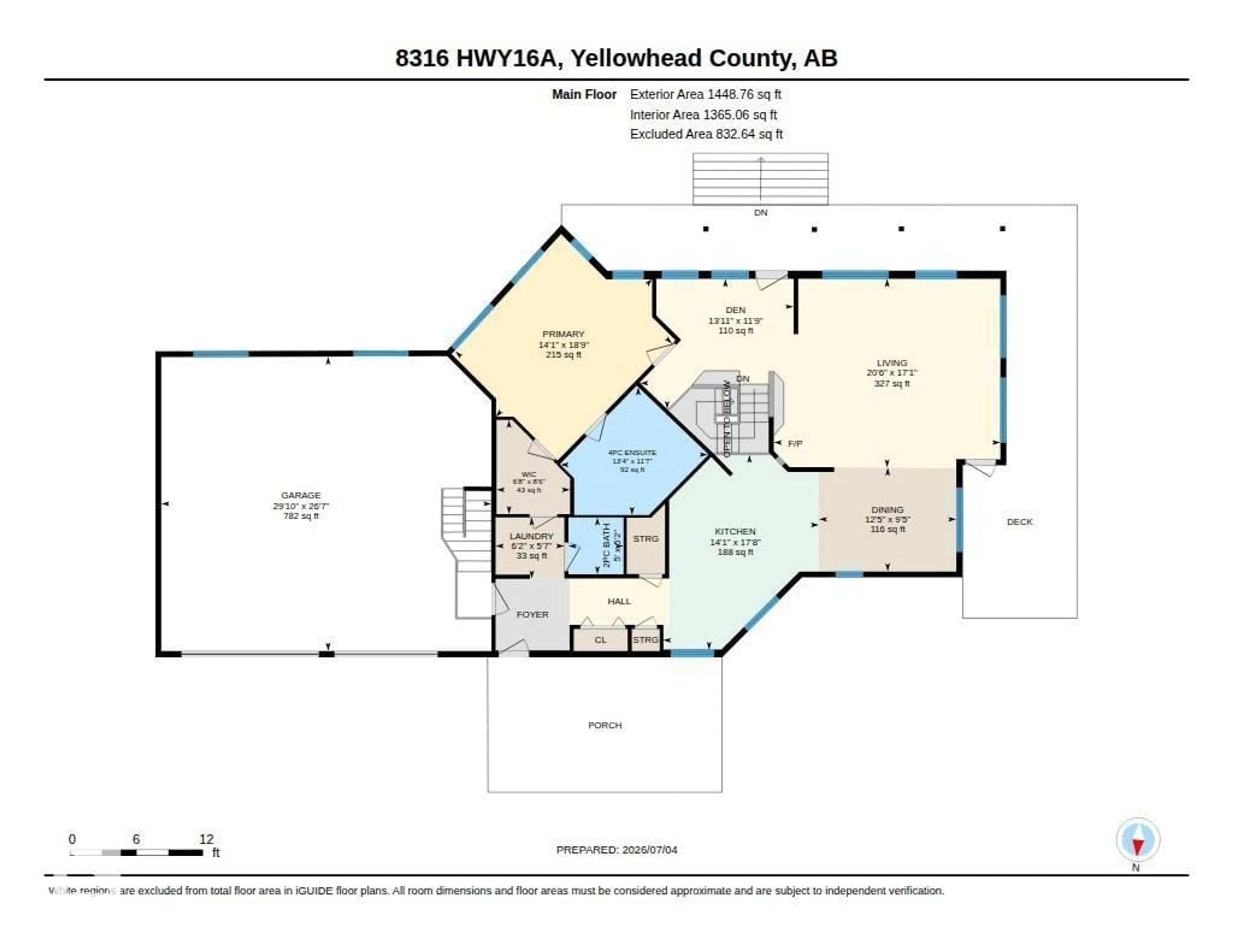 Floor plan for 8316 HWY 16 A, Rural Yellowhead Alberta T0E0T0