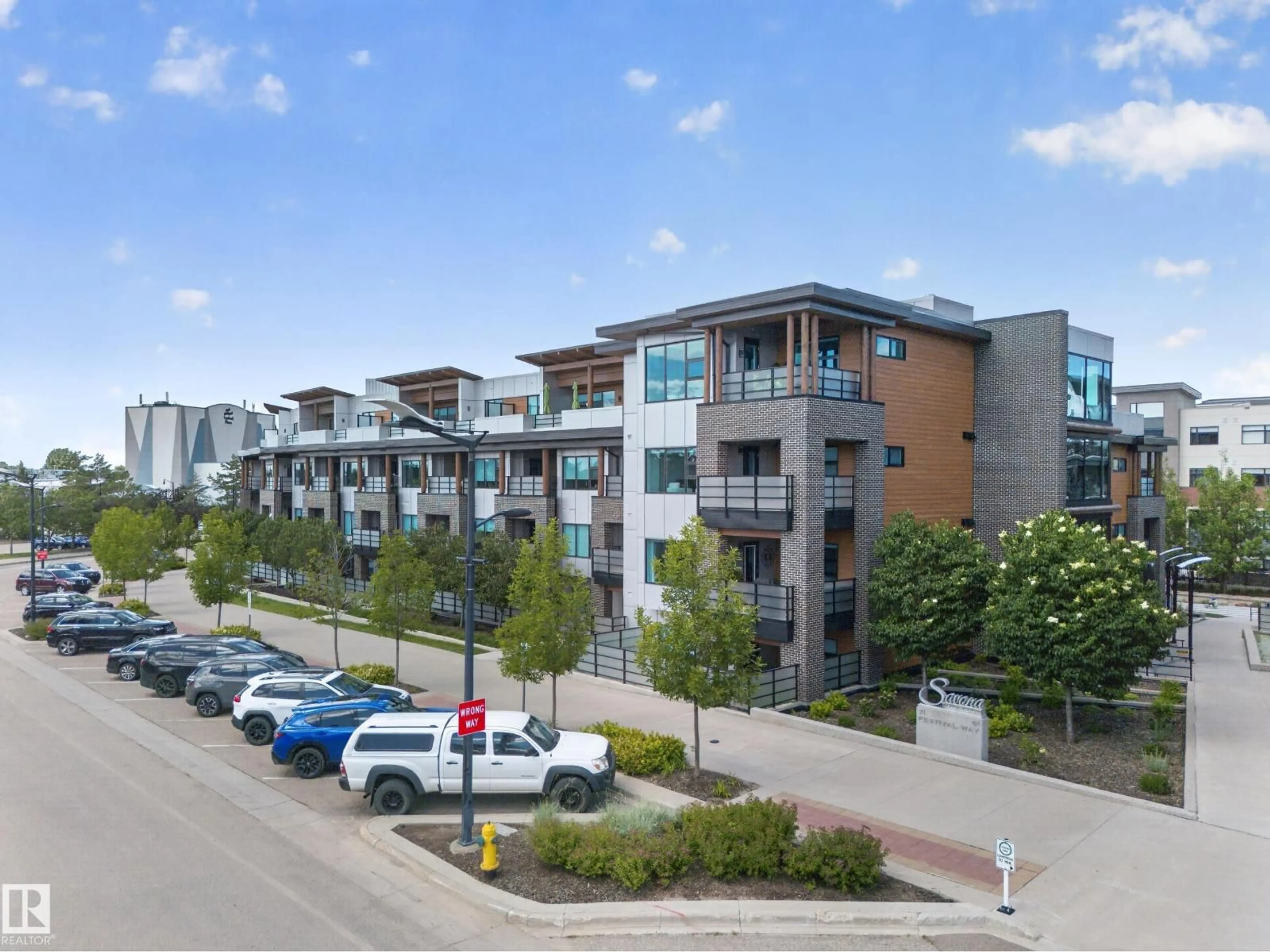 A pic from outside/outdoor area/front of a property/back of a property/a pic from drone, street for #213 - 213 FESTIVAL WY, Sherwood Park Alberta T8A4Z1