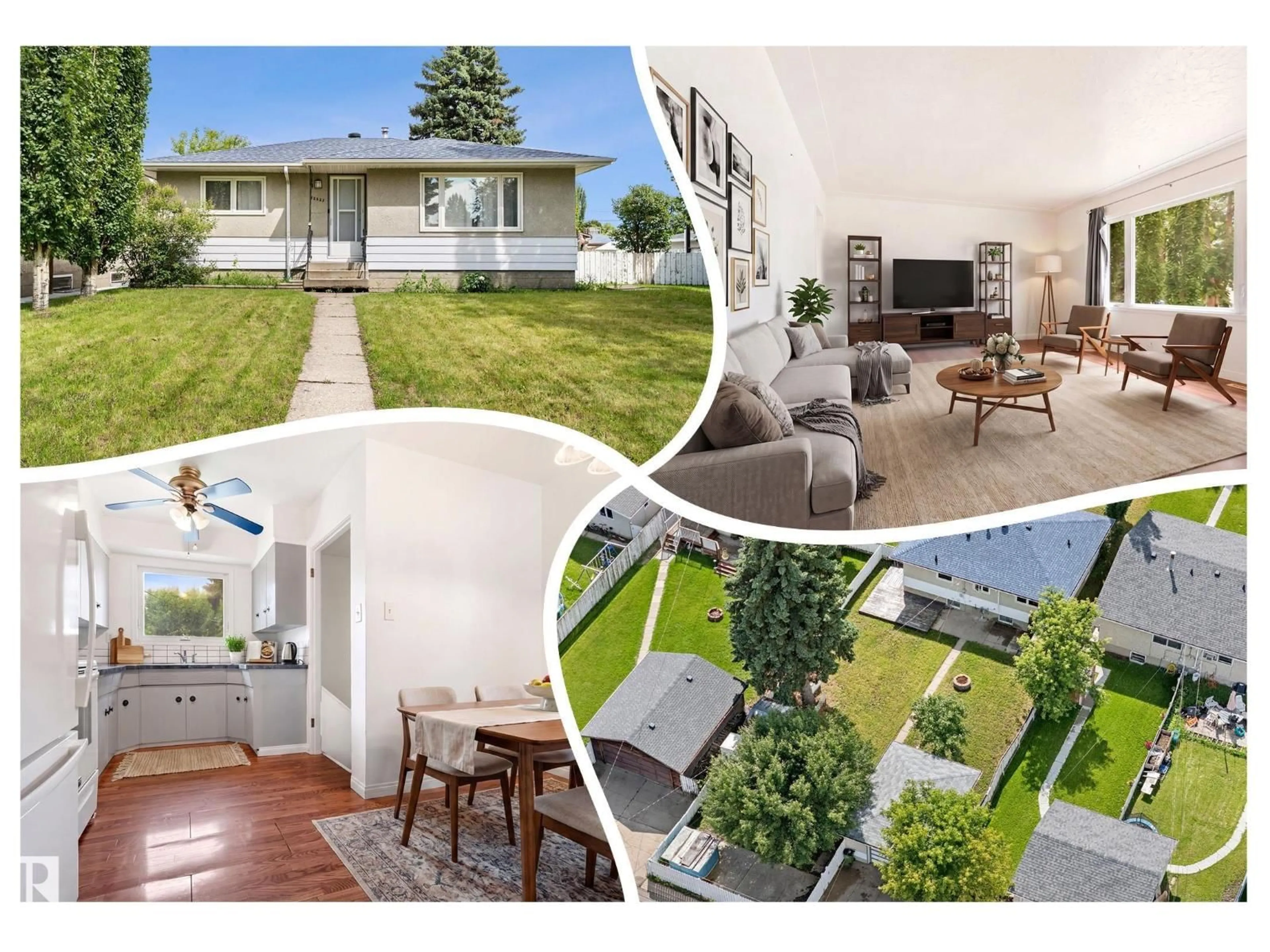 A pic from outside/outdoor area/front of a property/back of a property/a pic from drone, street for NW - 12823 88 ST, Edmonton Alberta T5E3H2