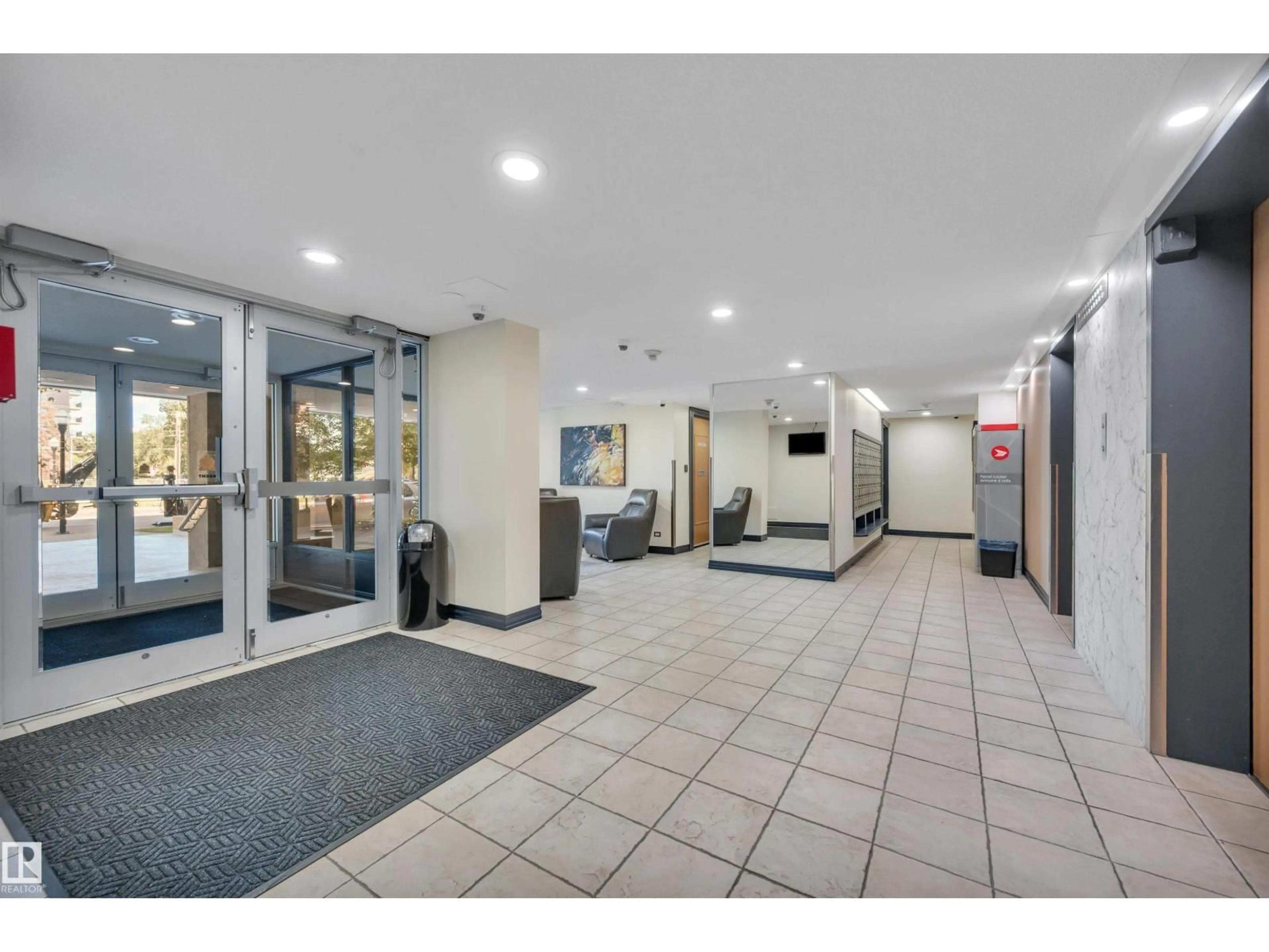 Indoor foyer for #204 - 12303 JASPER AV, Edmonton Alberta T5N3K7