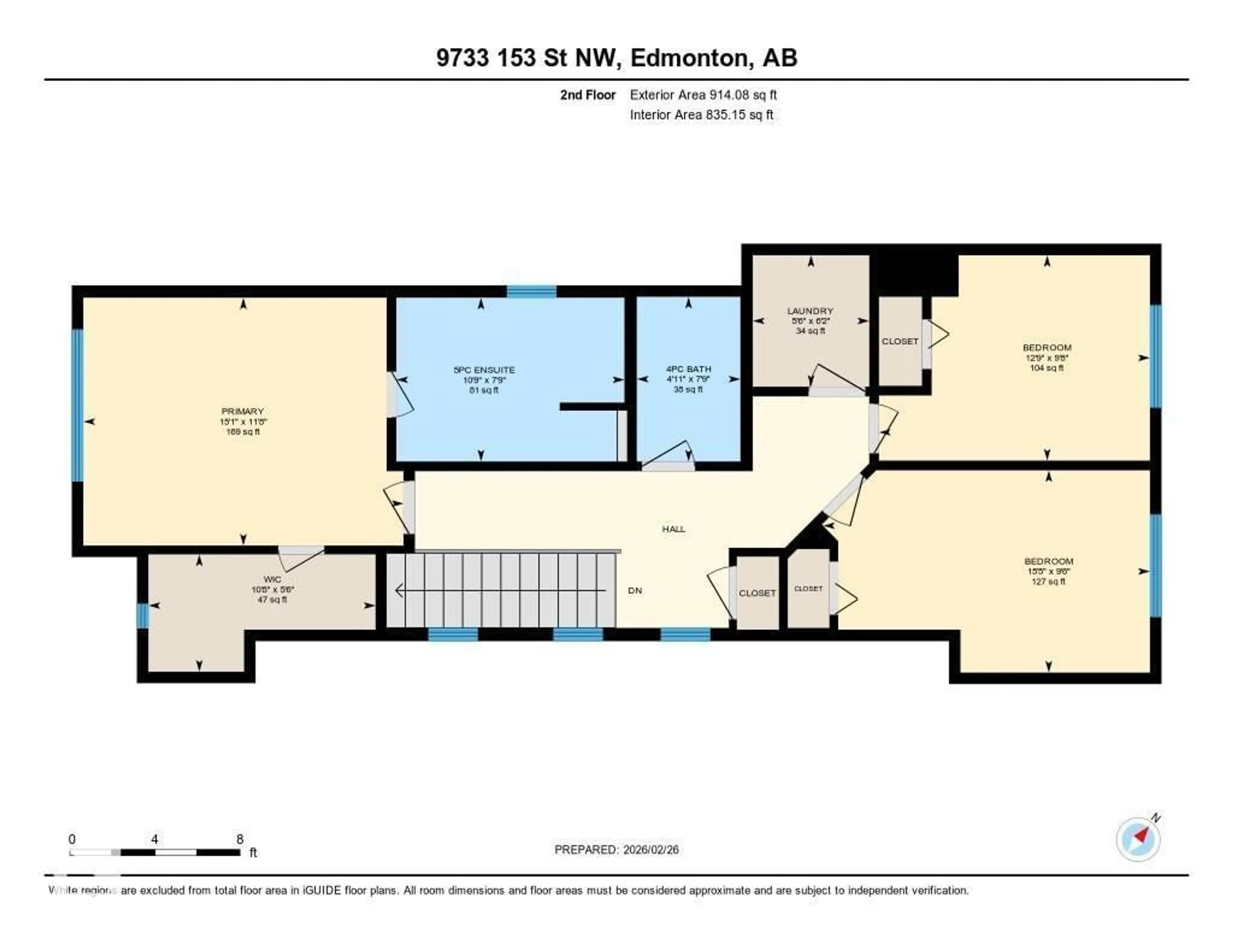 Floor plan for 9733 153 ST, Edmonton Alberta T5P2A4