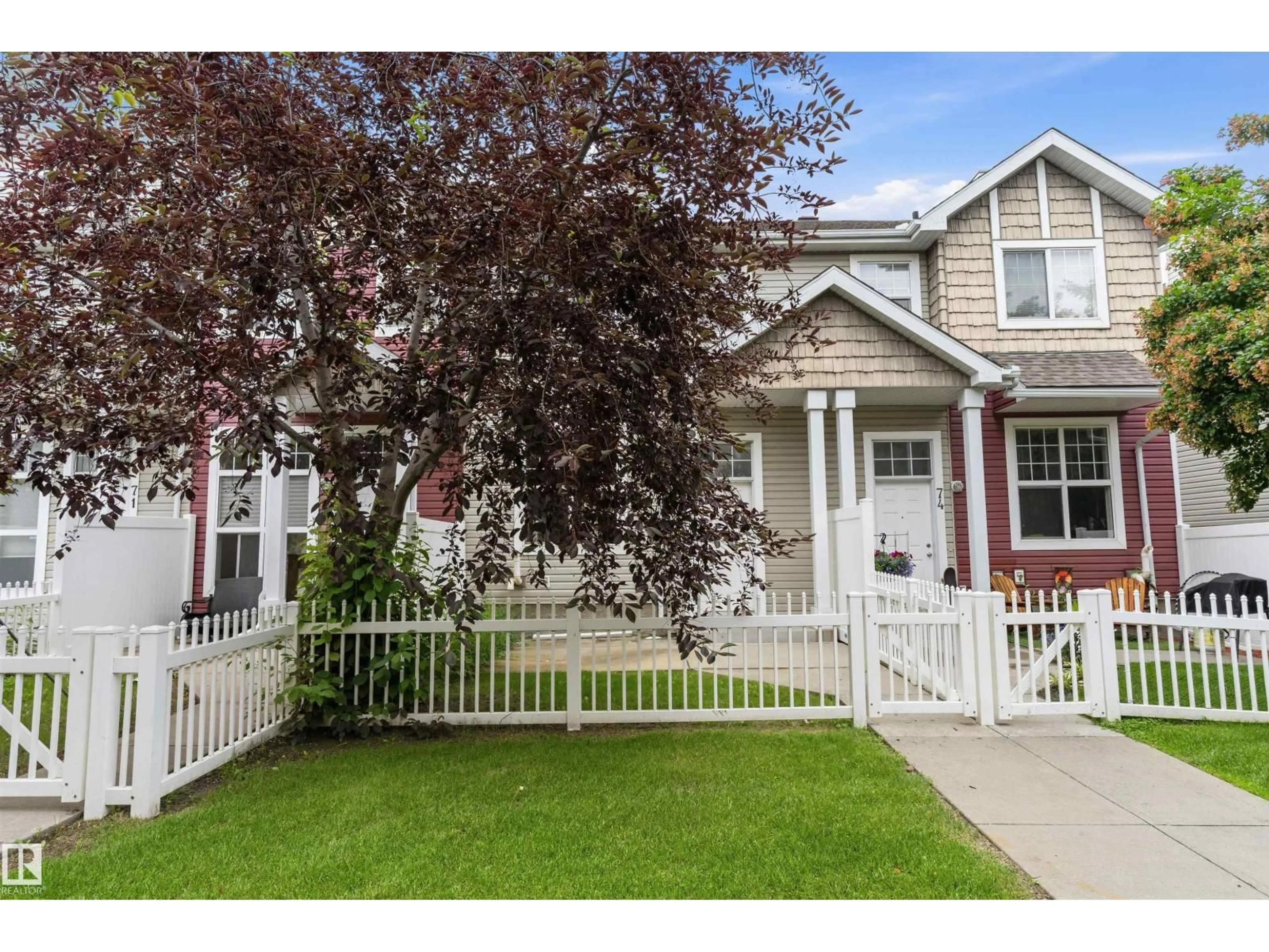 Home with vinyl exterior material, street for 73 - 2051 TOWNE CENTRE BV, Edmonton Alberta T6R0G8