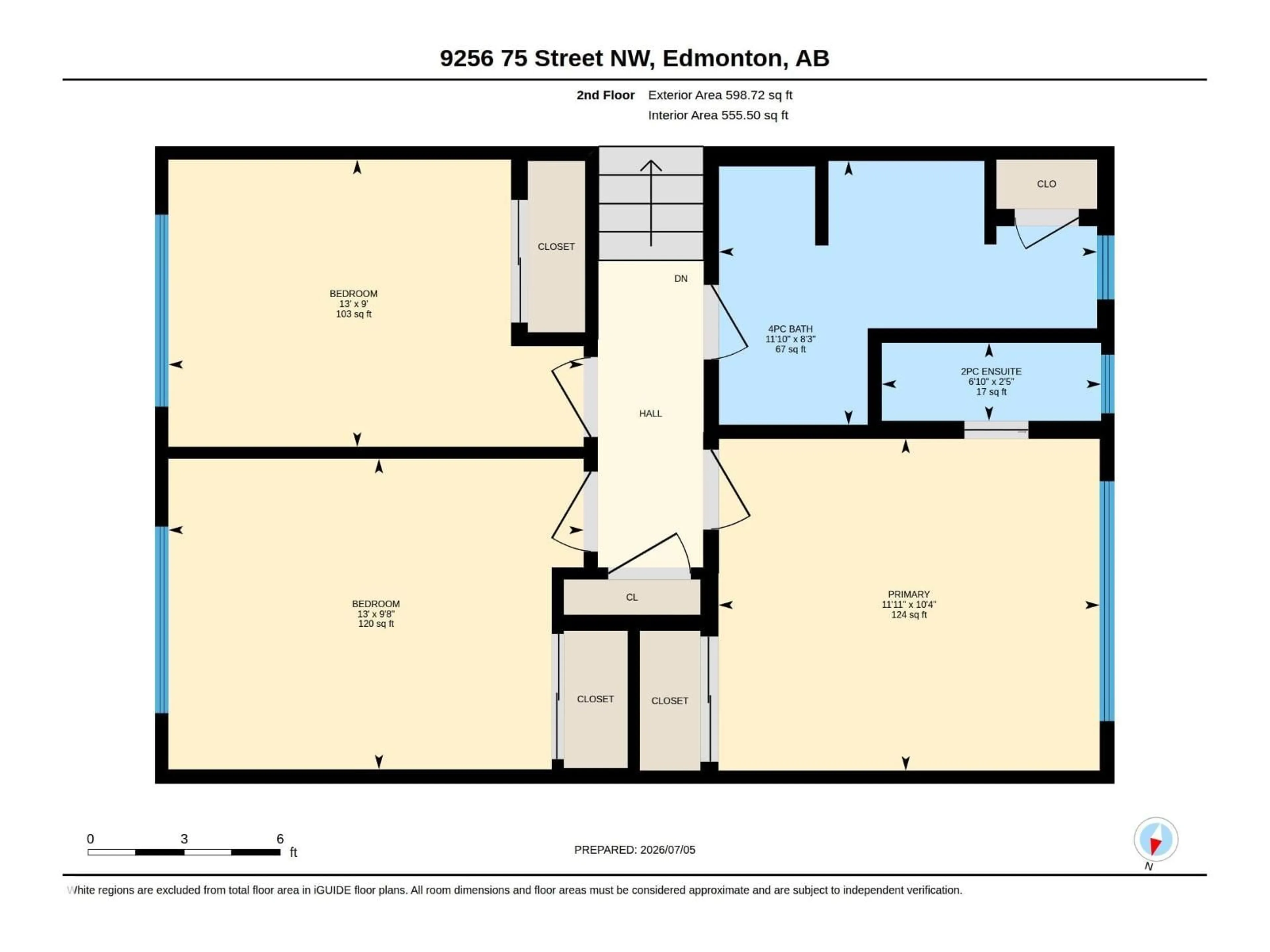 Floor plan for NW - 9256 75 ST, Edmonton Alberta T6C2H4