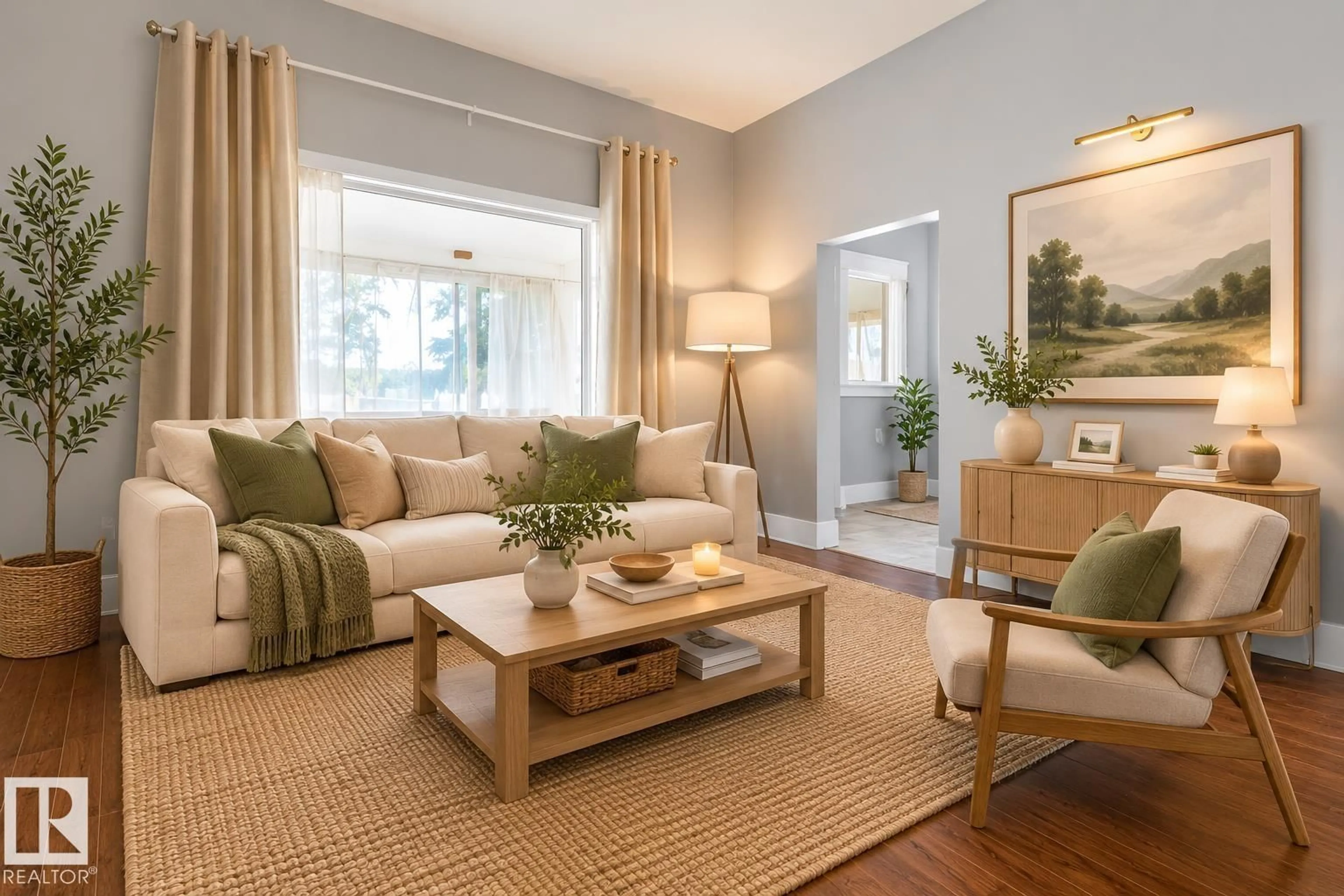 Living room with furniture, unknown for 11408 81 ST, Edmonton Alberta T5B2R6