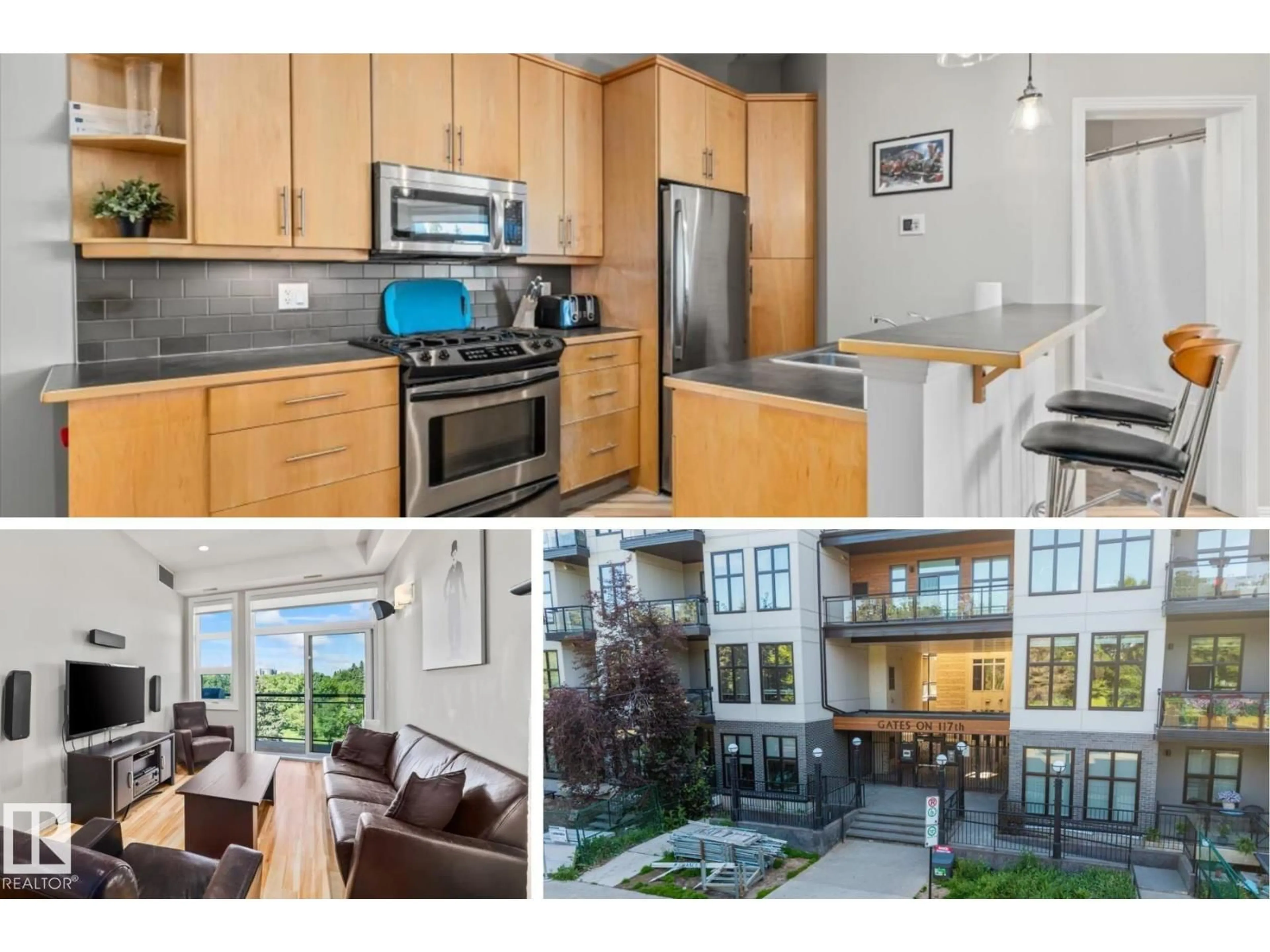 Open concept kitchen, unknown for #427 - 10531 117 ST, Edmonton Alberta T5H0A8