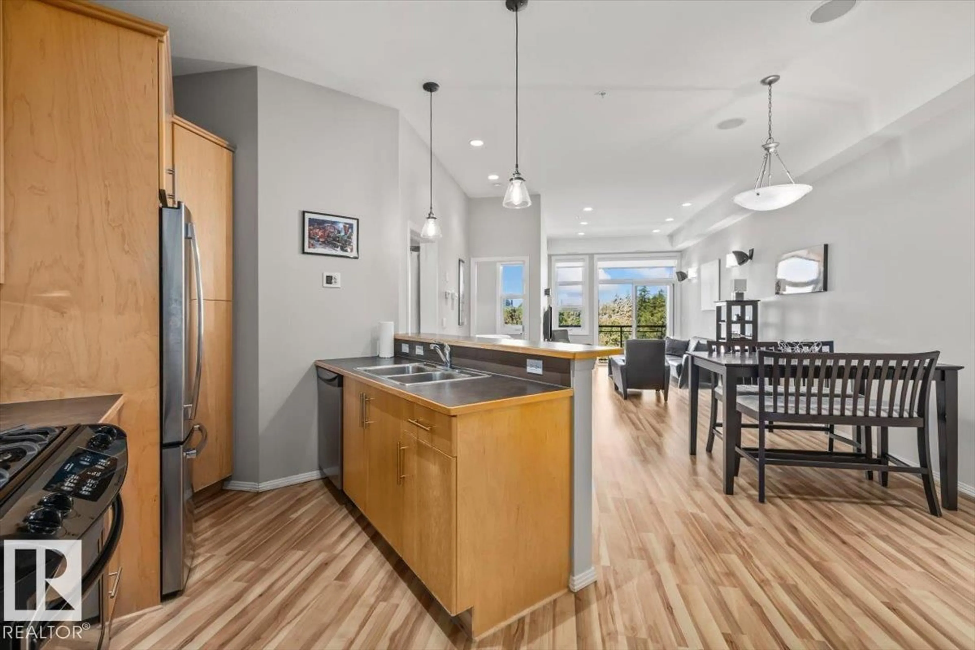 Open concept kitchen, unknown for #427 - 10531 117 ST, Edmonton Alberta T5H0A8