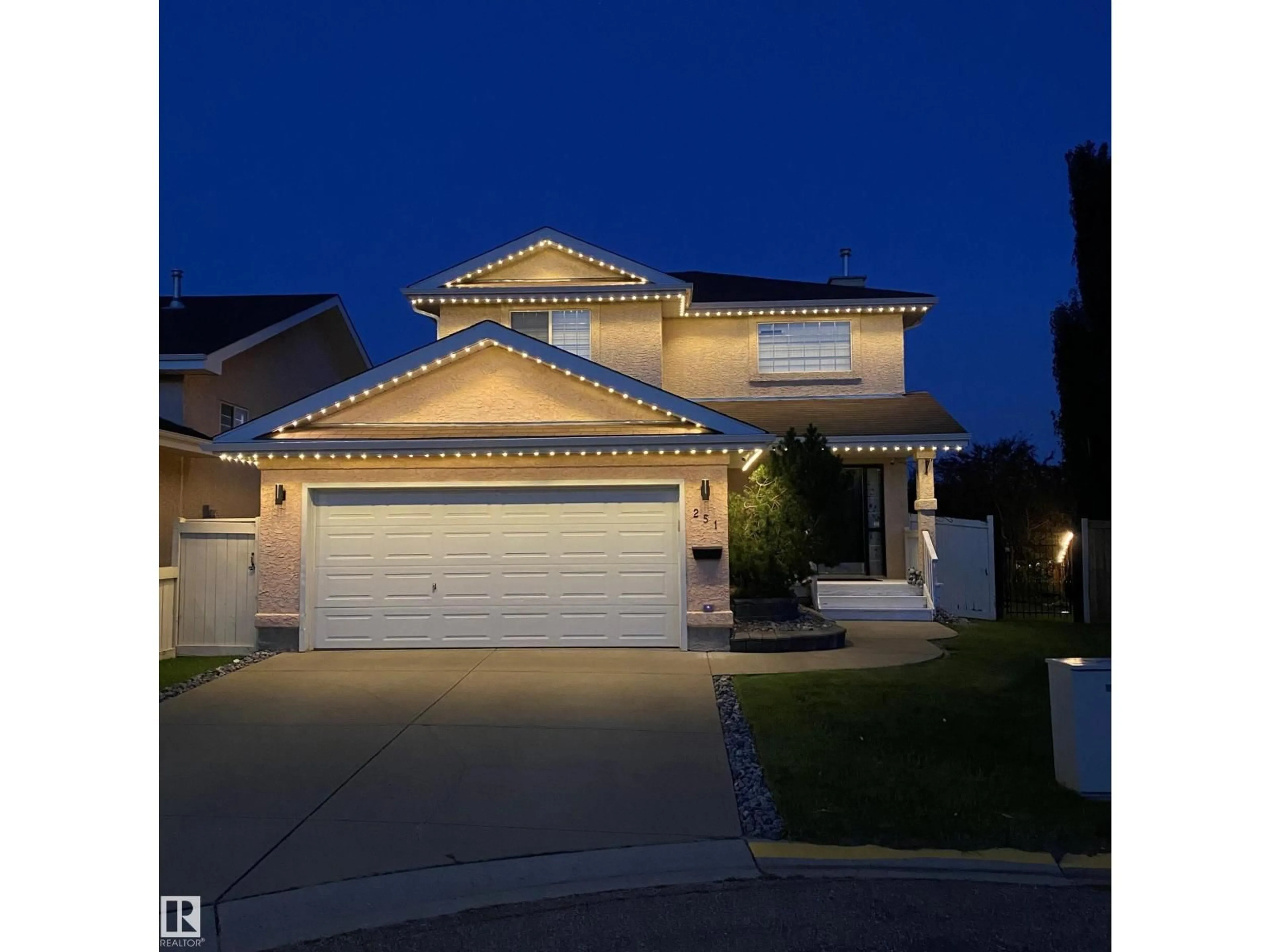Home with vinyl exterior material, street for 251 RIVER PT, Edmonton Alberta T5A4Z2