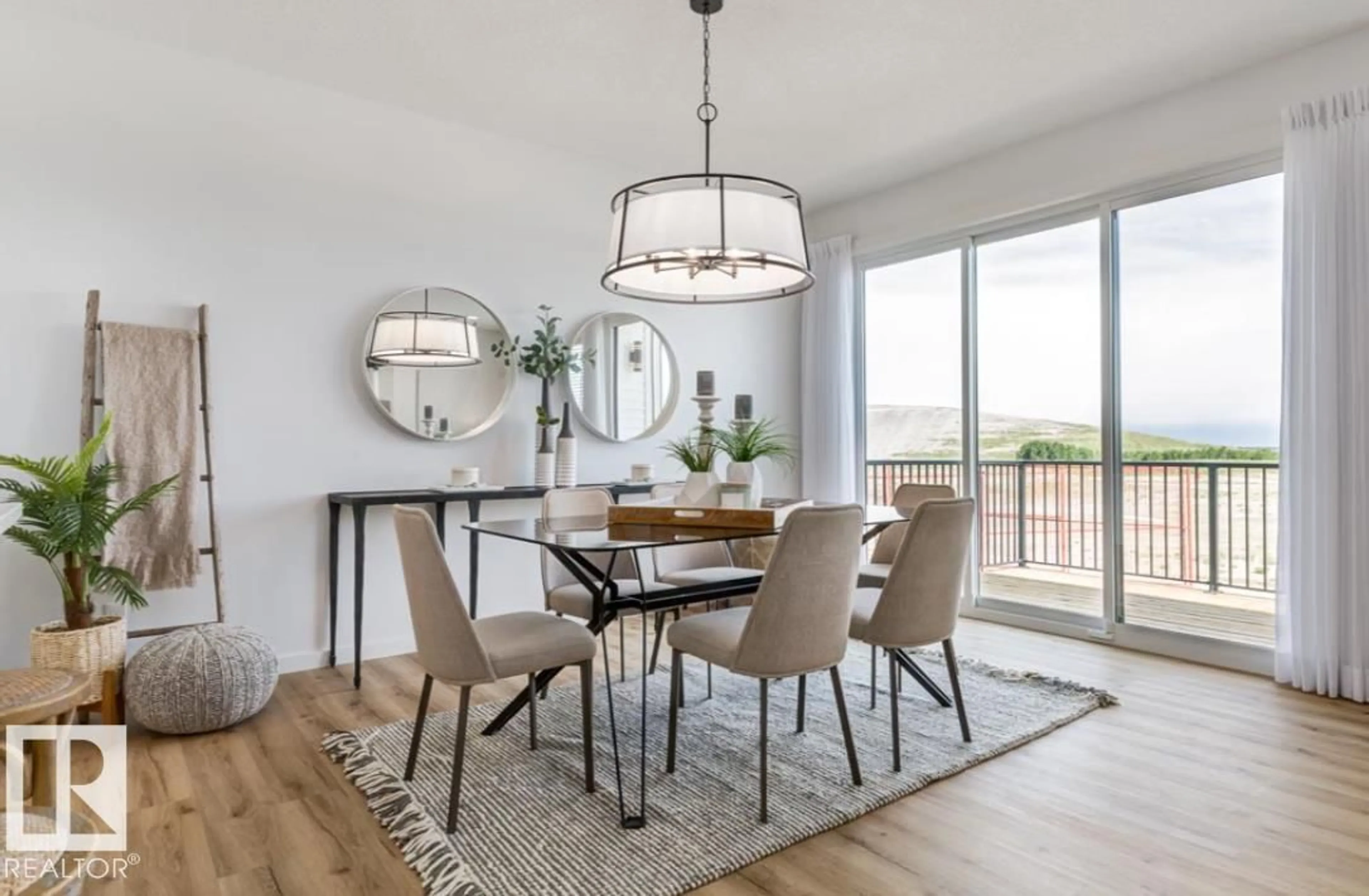 Dining room, wood/laminate floor for 81 ROSA CRESCENT, St. Albert Alberta T8N8G5