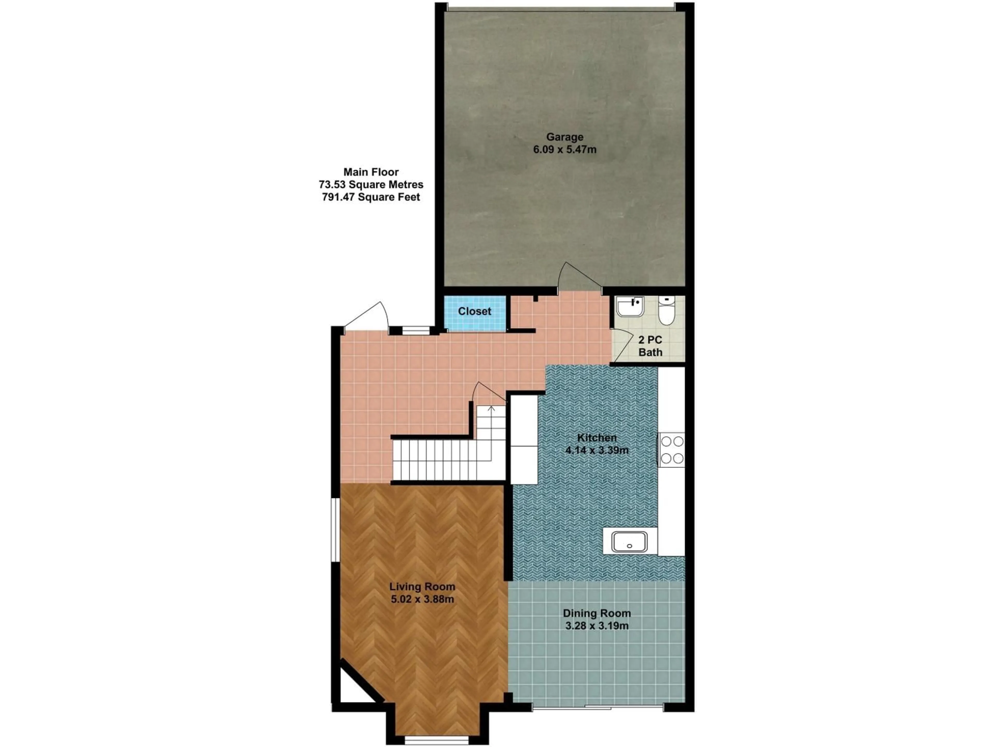 Floor plan for NW - 15926 132 ST, Edmonton Alberta T6V1E4