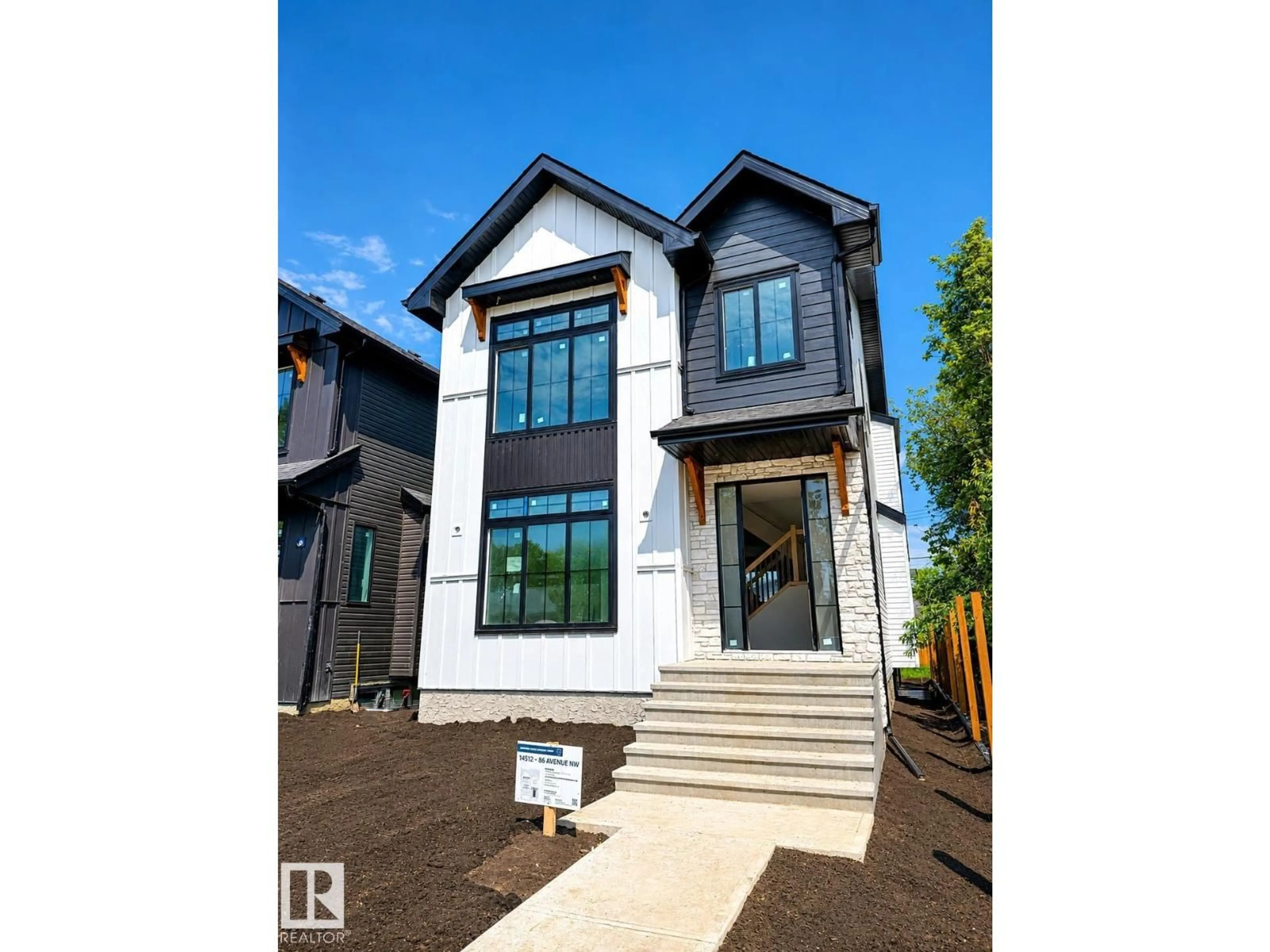 Home with brick exterior material, street for NW - 14512 86 AV, Edmonton Alberta T5R4B6