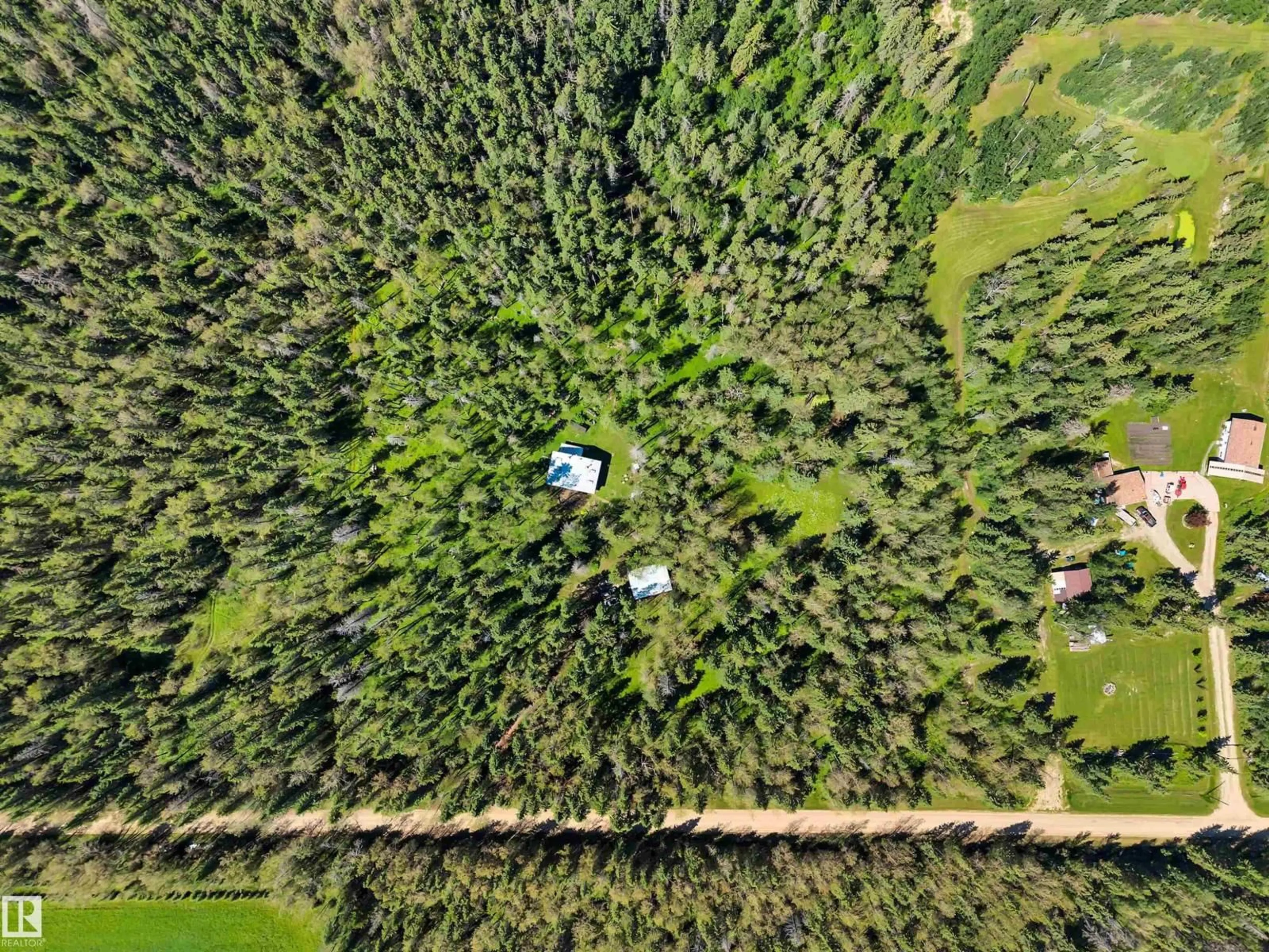 A pic from outside/outdoor area/front of a property/back of a property/a pic from drone, forest/trees view for 464044 RGE ROAD 270, Rural Wetaskiwin County Alberta T9A1X2