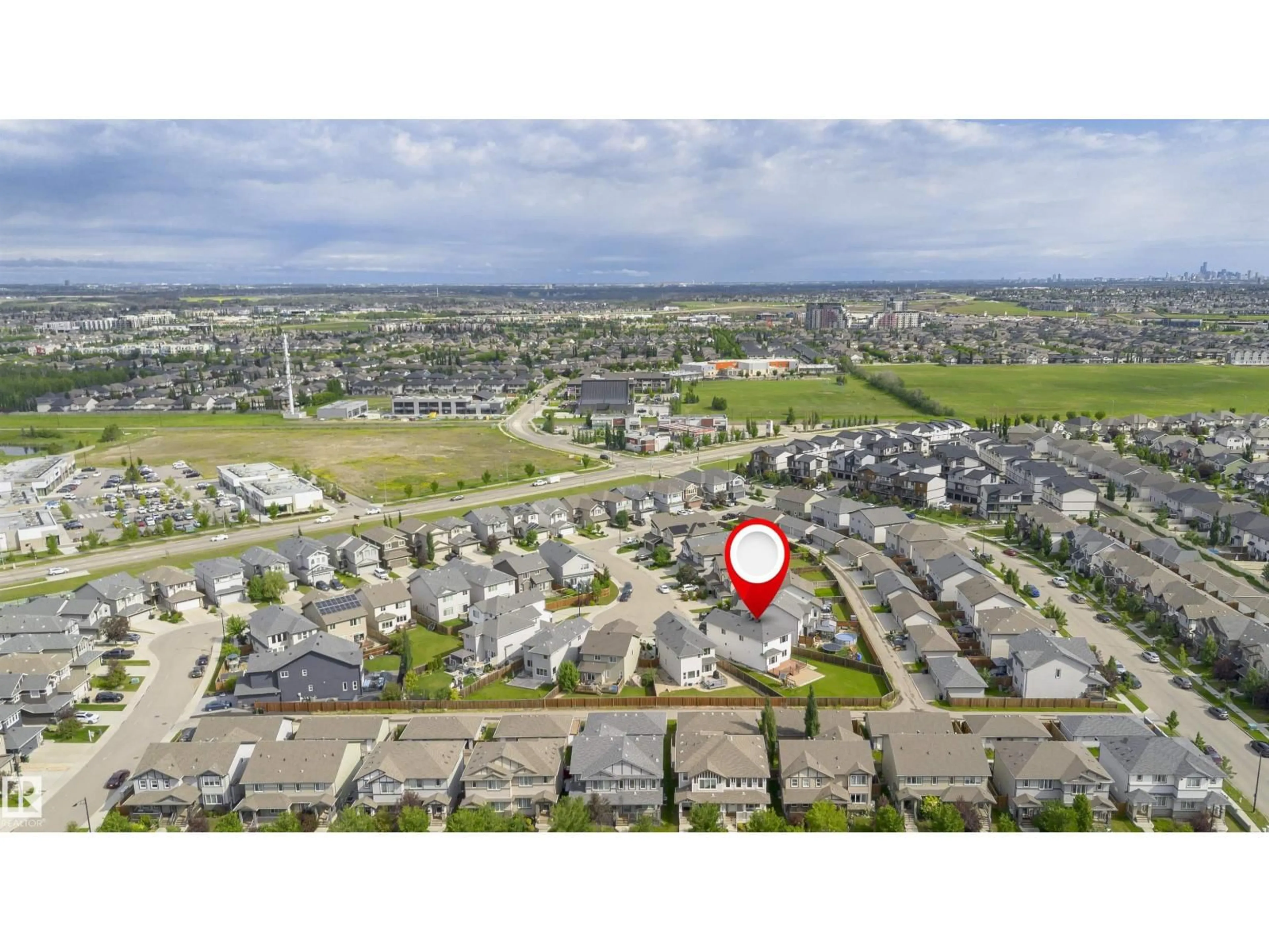 A pic from outside/outdoor area/front of a property/back of a property/a pic from drone, street for SW - 1235 164 ST, Edmonton Alberta T6W3K4