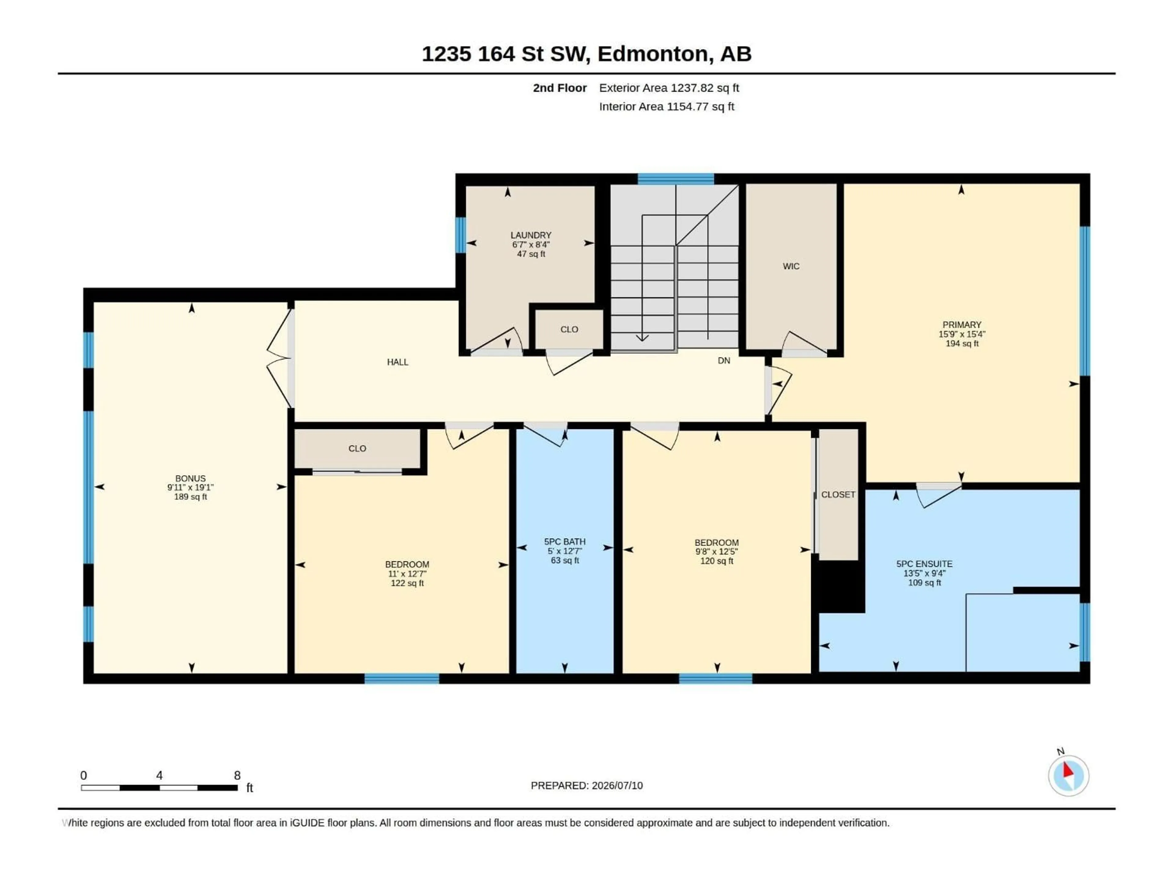 Floor plan for SW - 1235 164 ST, Edmonton Alberta T6W3K4