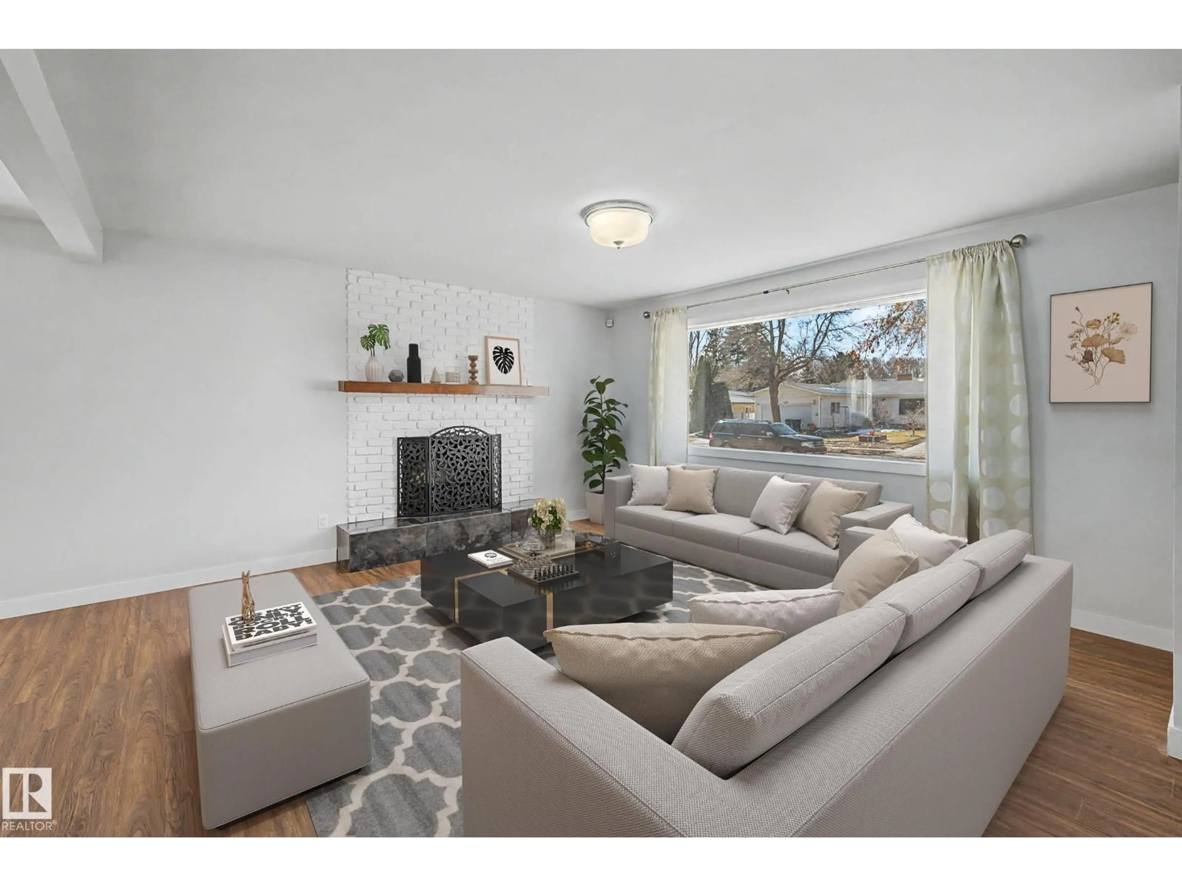 Living room with furniture, unknown for NW - 7815 156 ST, Edmonton Alberta T5R1X6