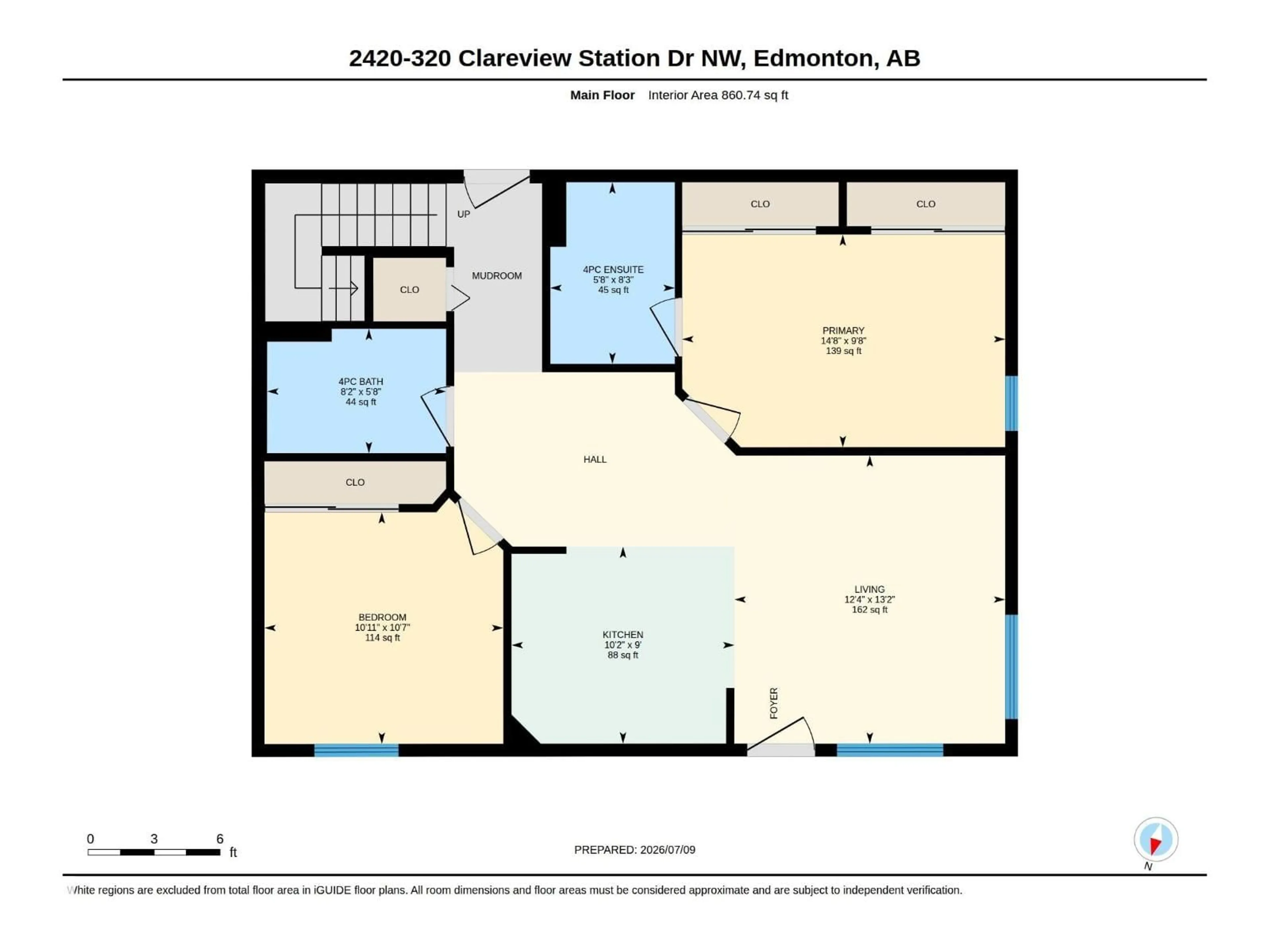 Floor plan for 2420 CLAREVIEW STATION DR, Edmonton Alberta T5Y0E5
