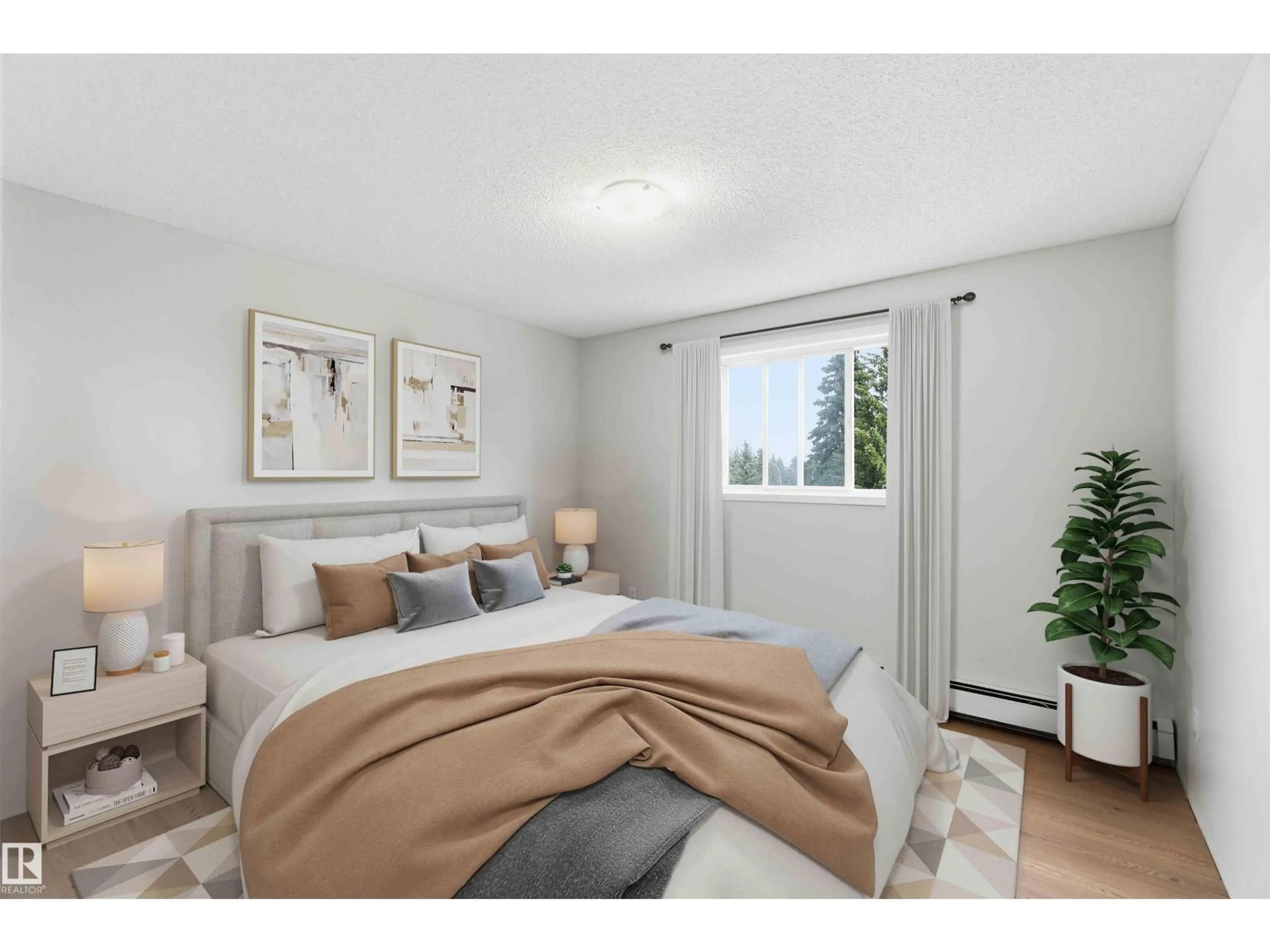 Bedroom with bed, unknown for 304 - 4924 19 AV, Edmonton Alberta T6L4B5