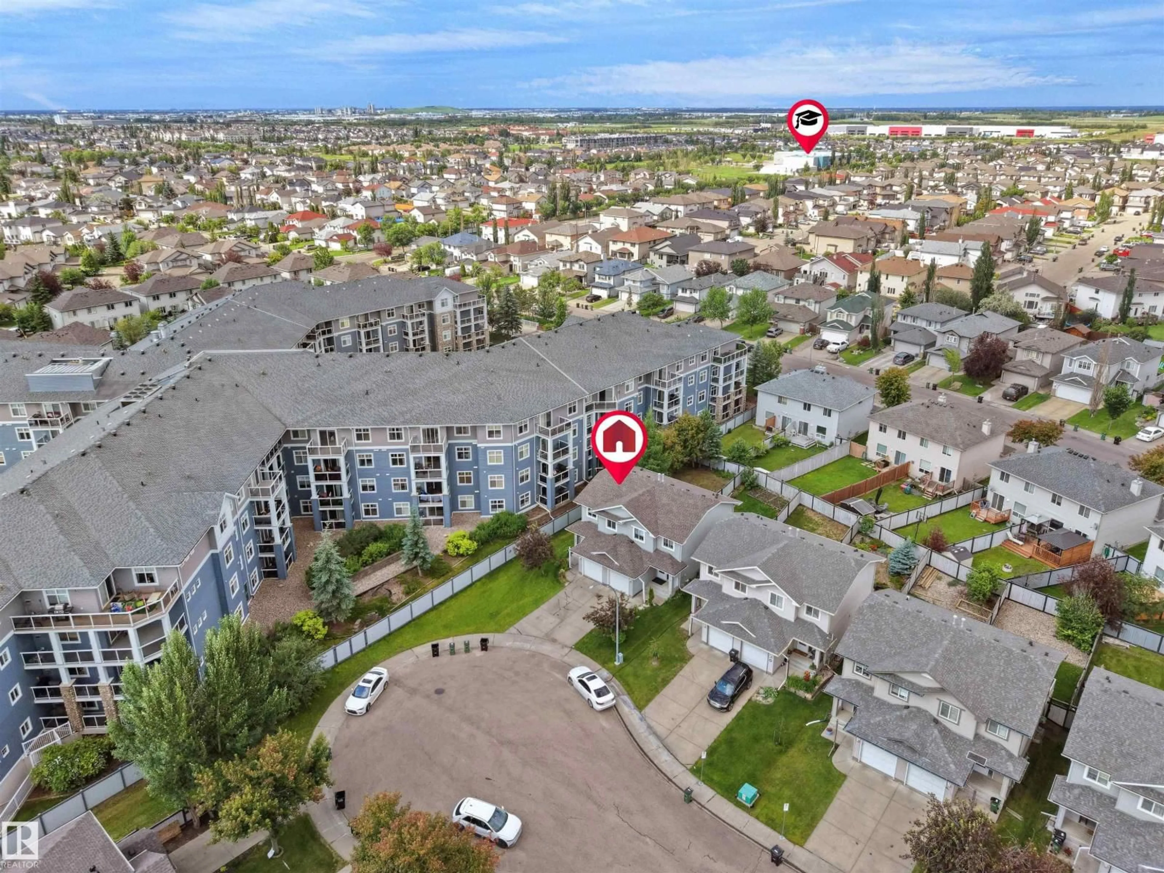 A pic from outside/outdoor area/front of a property/back of a property/a pic from drone, city buildings view from balcony for 16106 131A STREET STREET, Edmonton Alberta T6V1X7