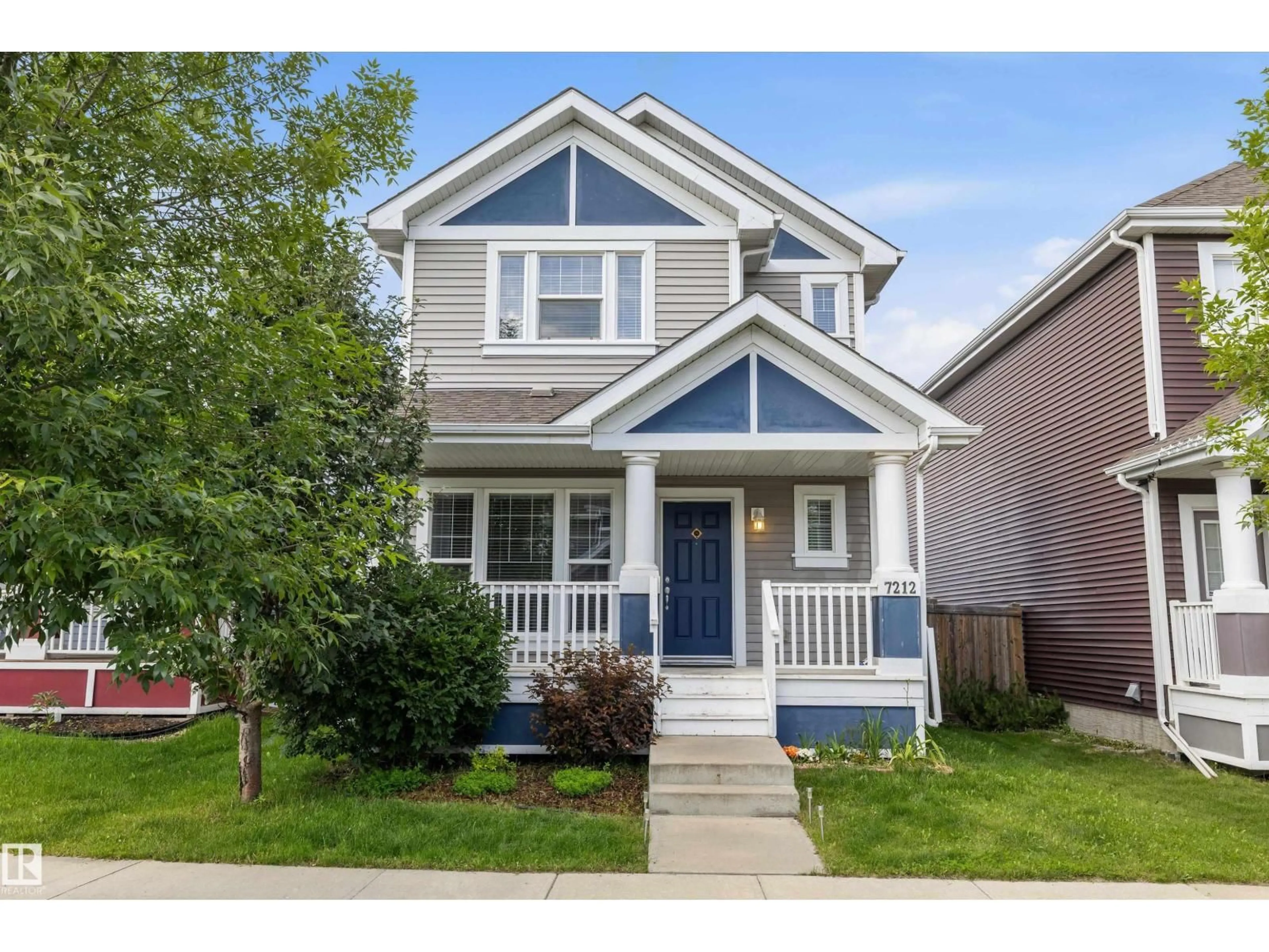 Home with vinyl exterior material, street for SW - 7212 23 AV, Edmonton Alberta T6X0V5