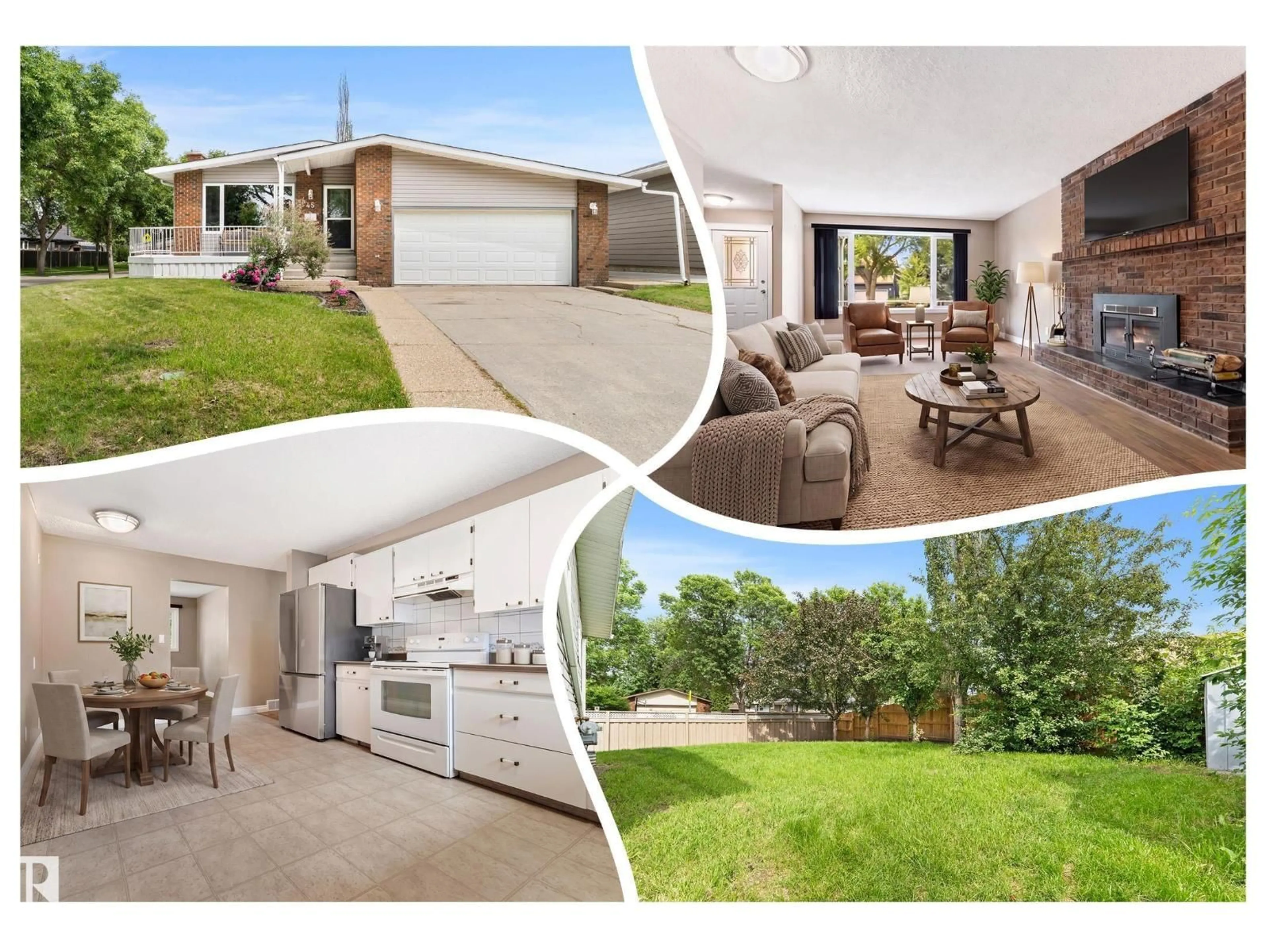 A pic from outside/outdoor area/front of a property/back of a property/a pic from drone, water/lake/river/ocean view for 45 WHITEHALL CR, St. Albert Alberta T8N3G3
