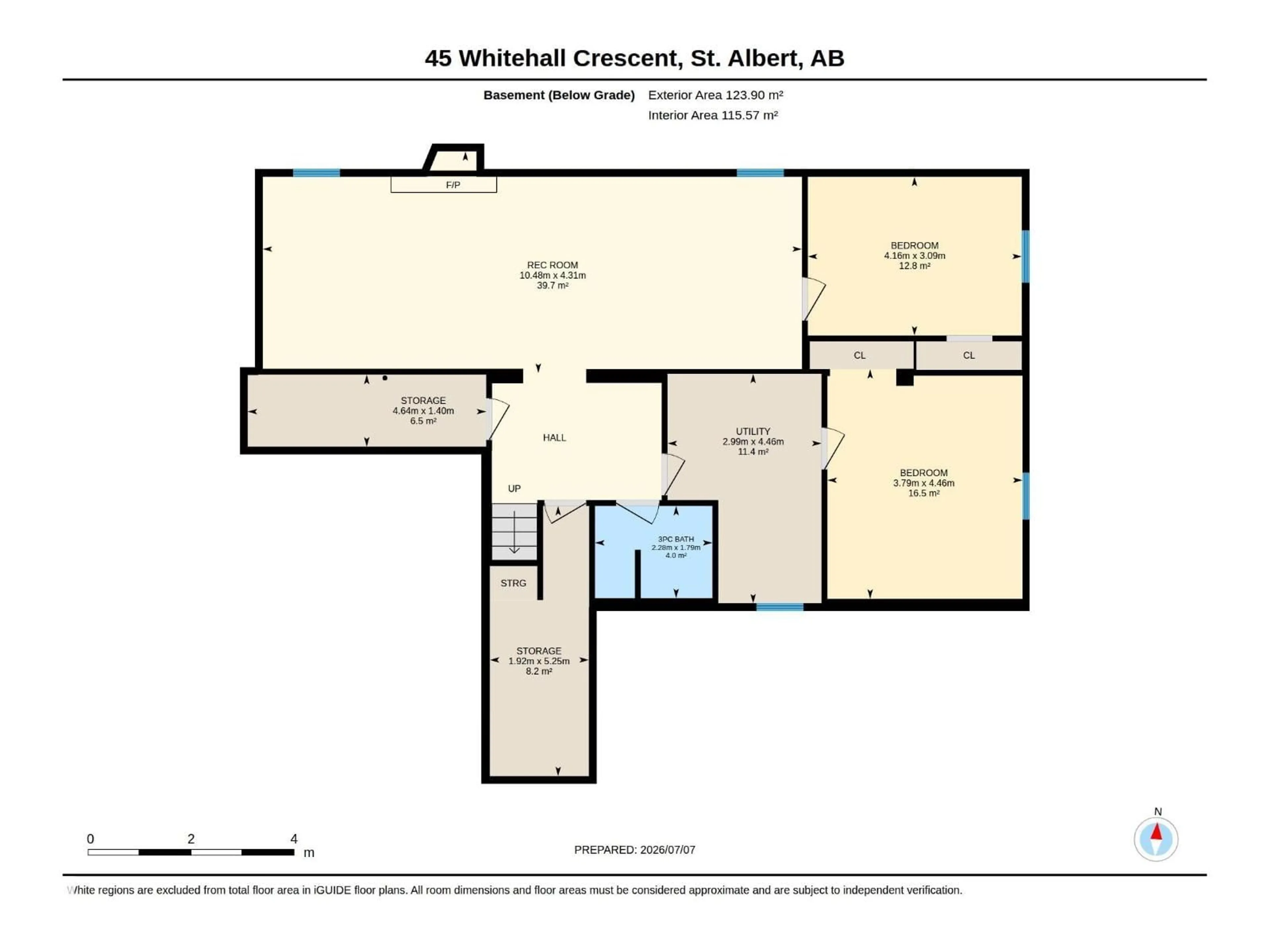 Floor plan for 45 WHITEHALL CR, St. Albert Alberta T8N3G3