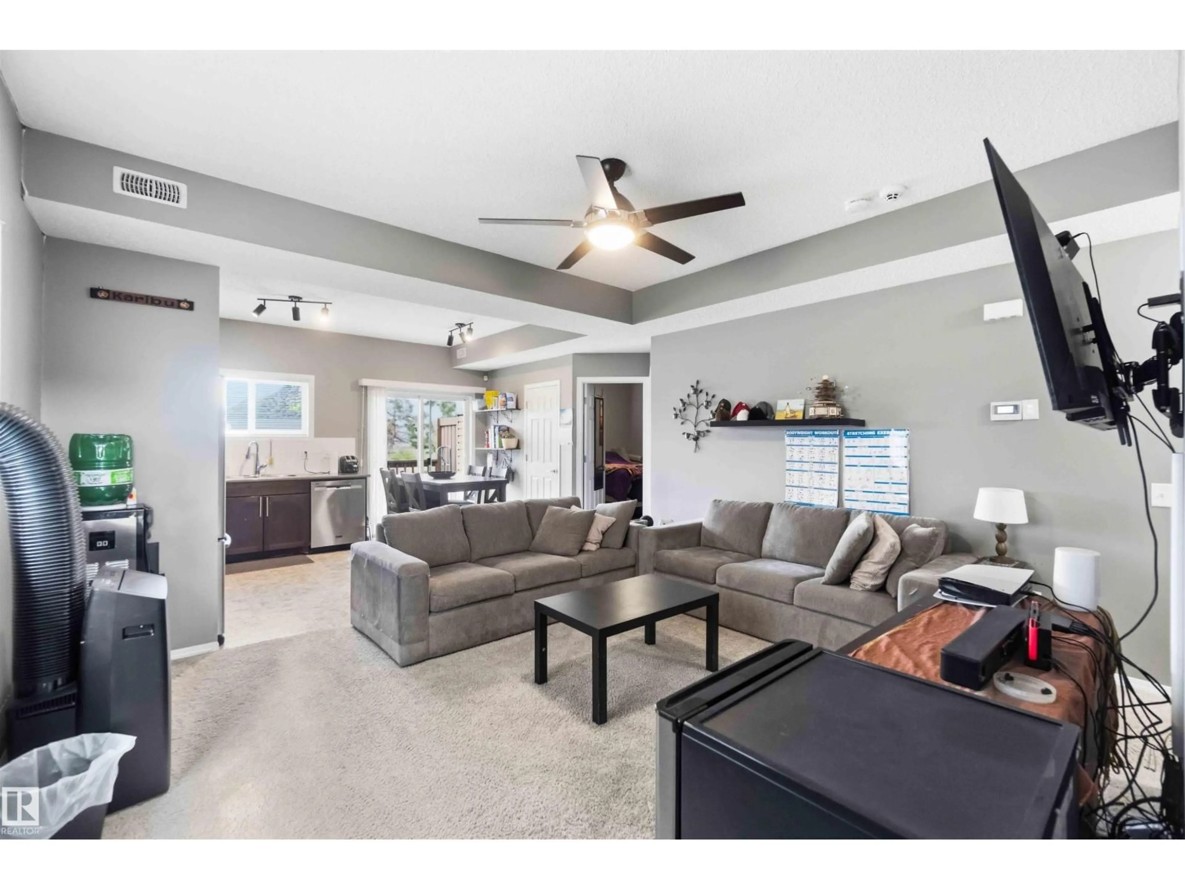 Living room with furniture, unknown for #24 - 6520 2 AV, Edmonton Alberta T6X1S4